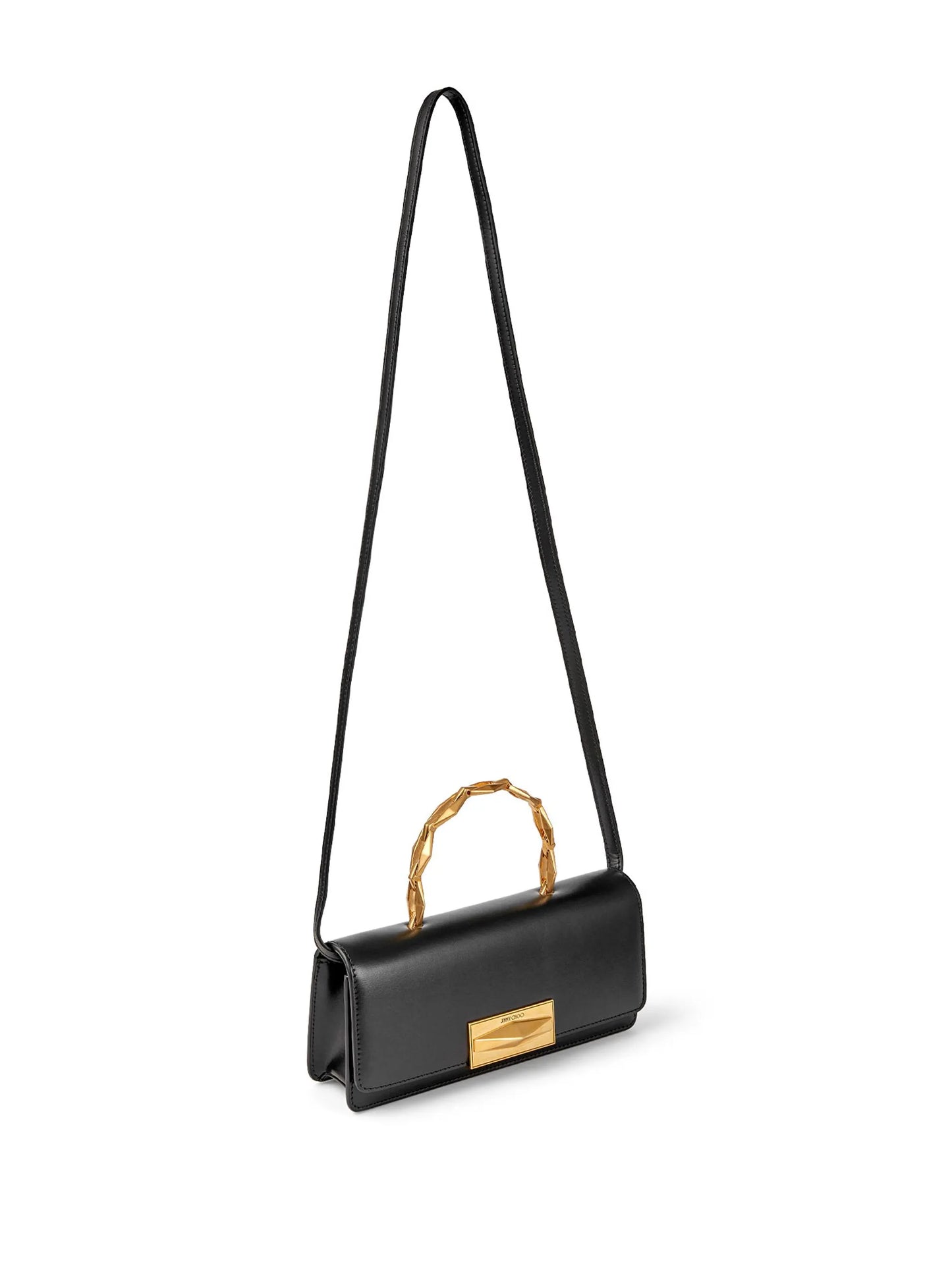 Diamond leather top-handle bag