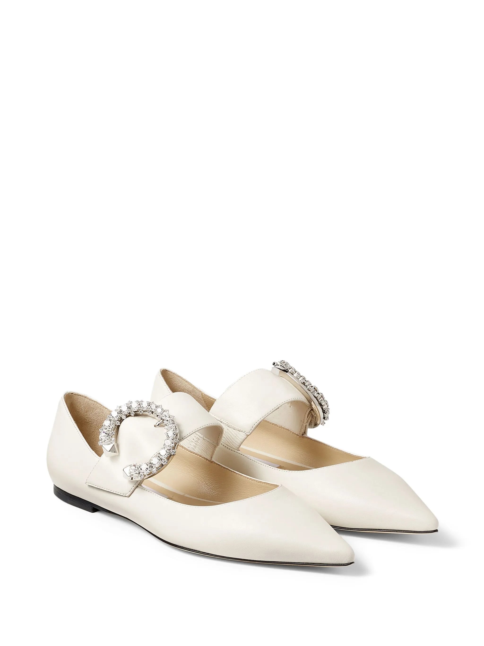 Melva crystal-embellished ballerinas