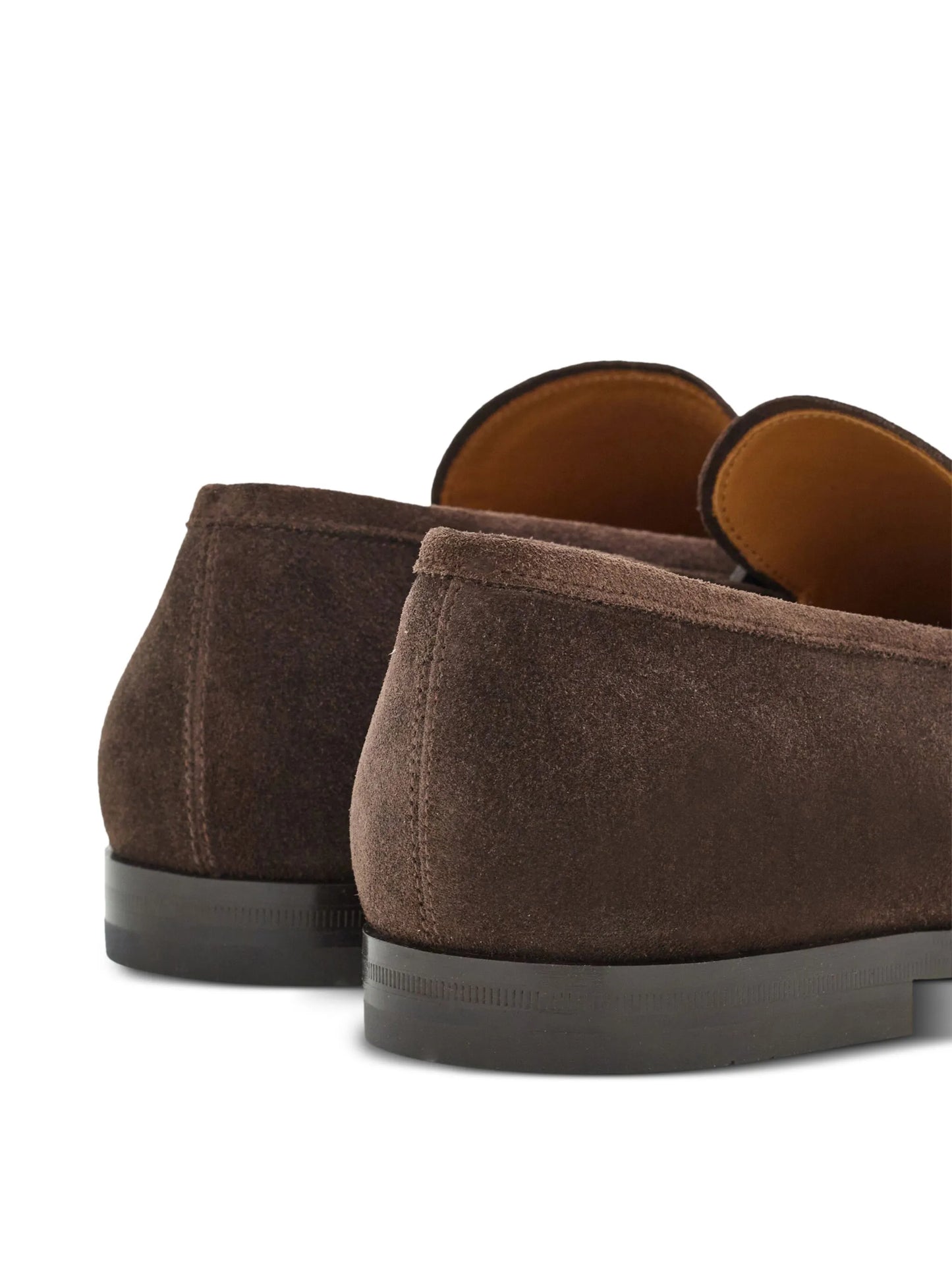 Gancini-buckle leather loafers