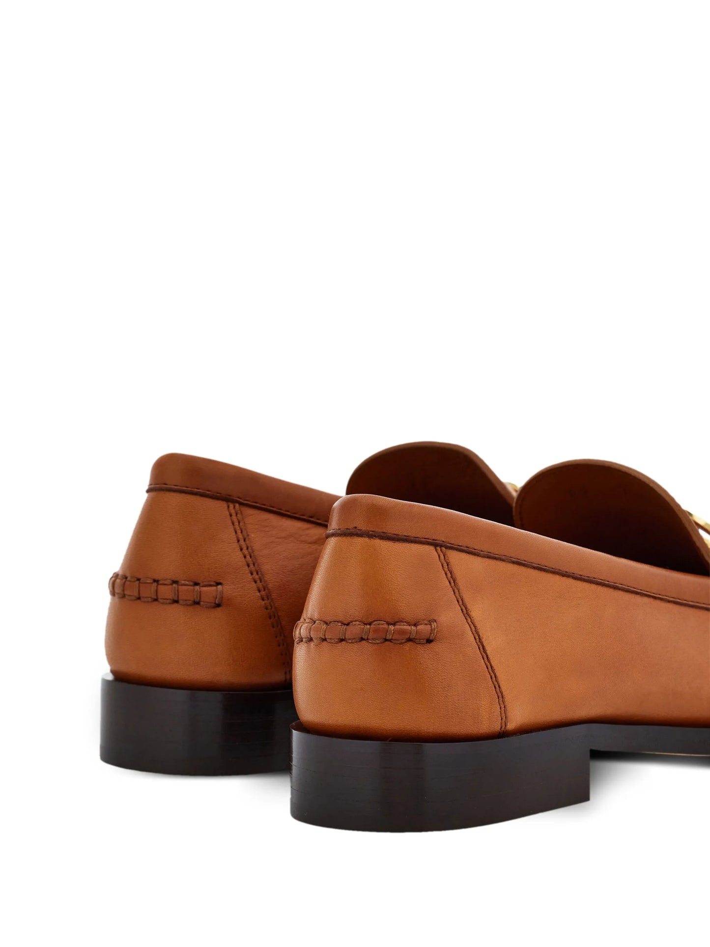 Gancini-plaque leather loafers