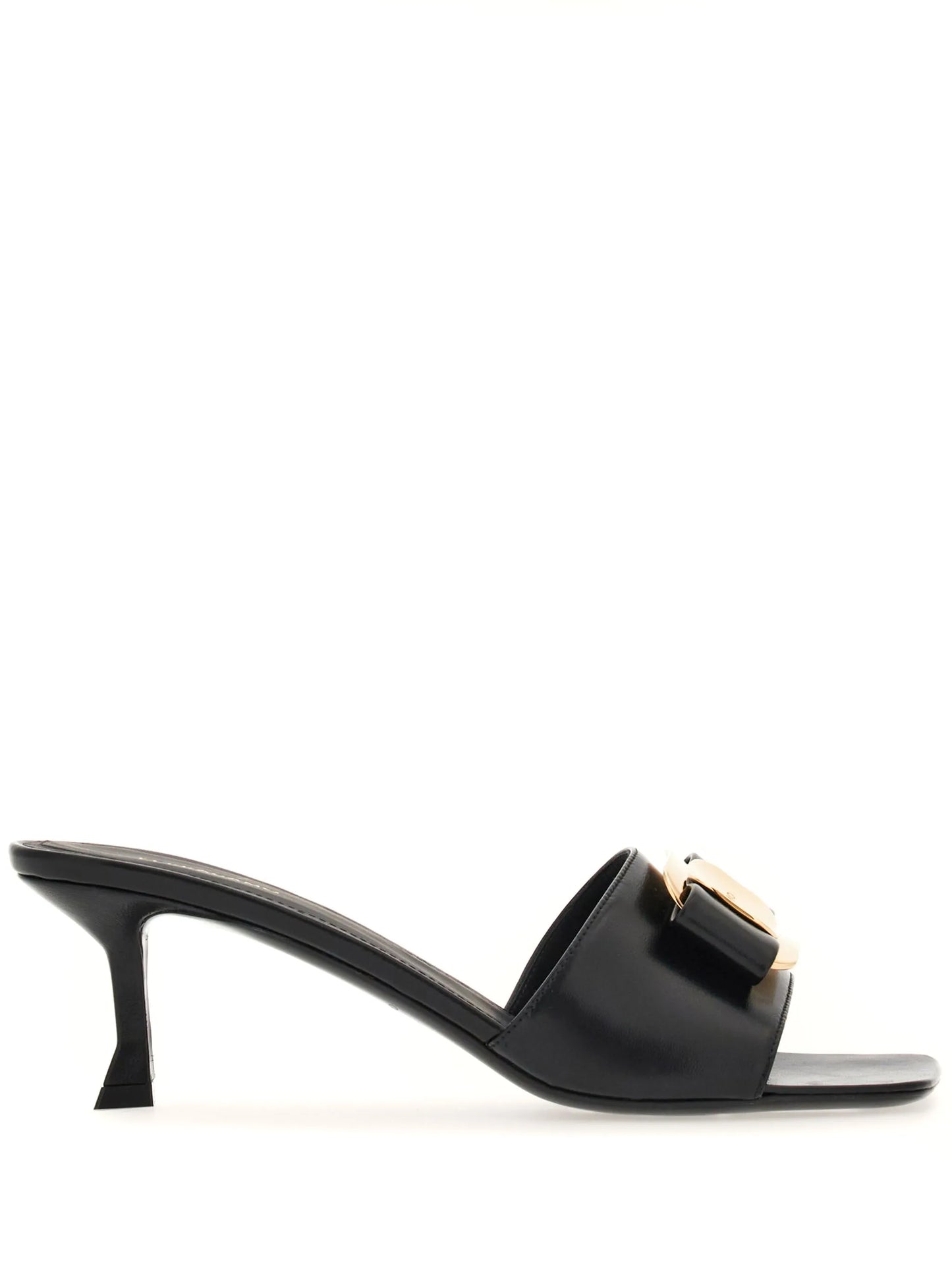 55mm bow-detailing leather mules