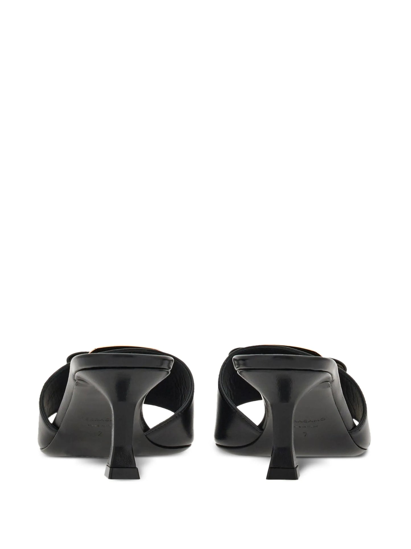55mm bow-detailing leather mules