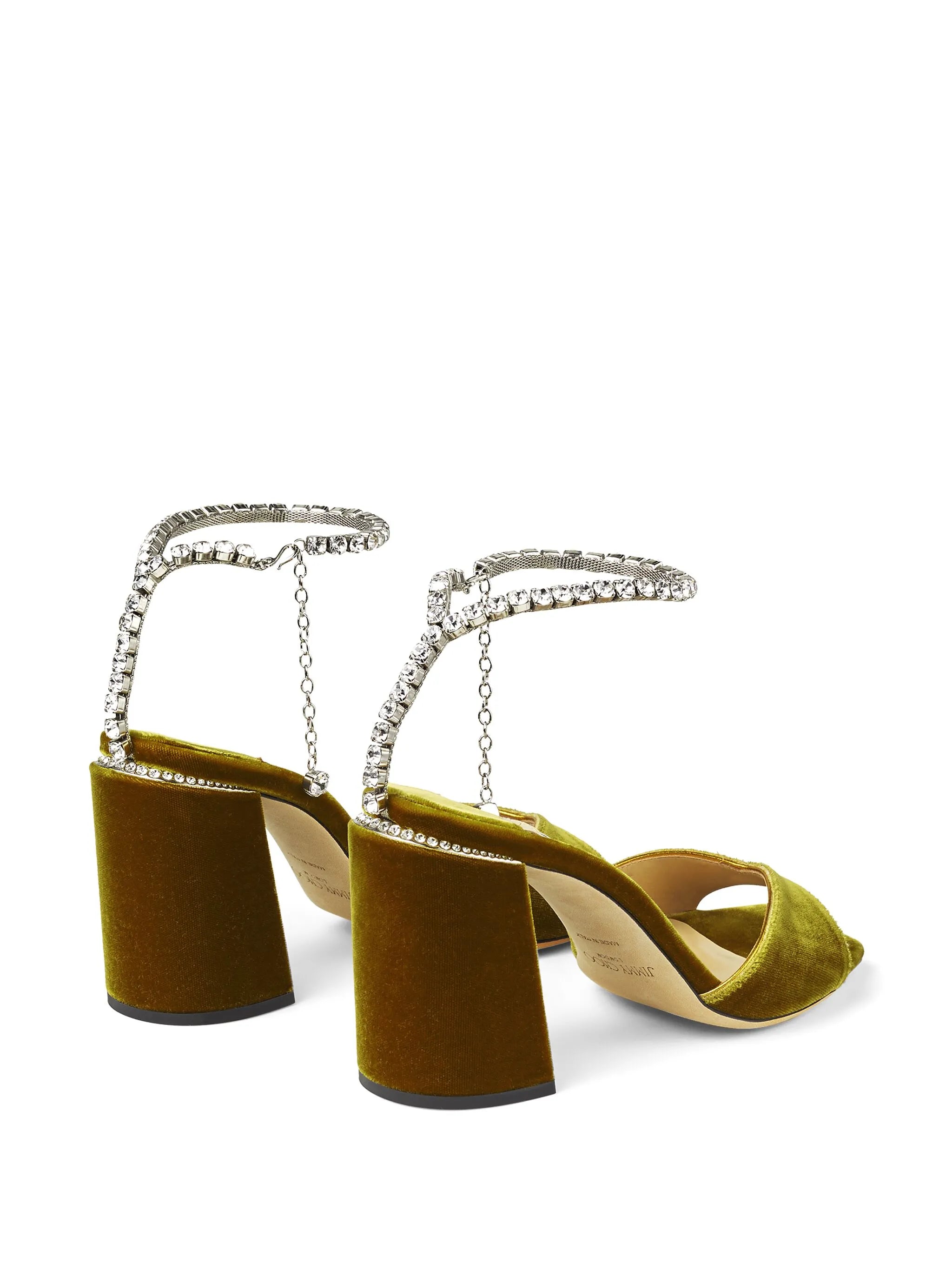 Saeda 85mm  crystal-embellished sandals