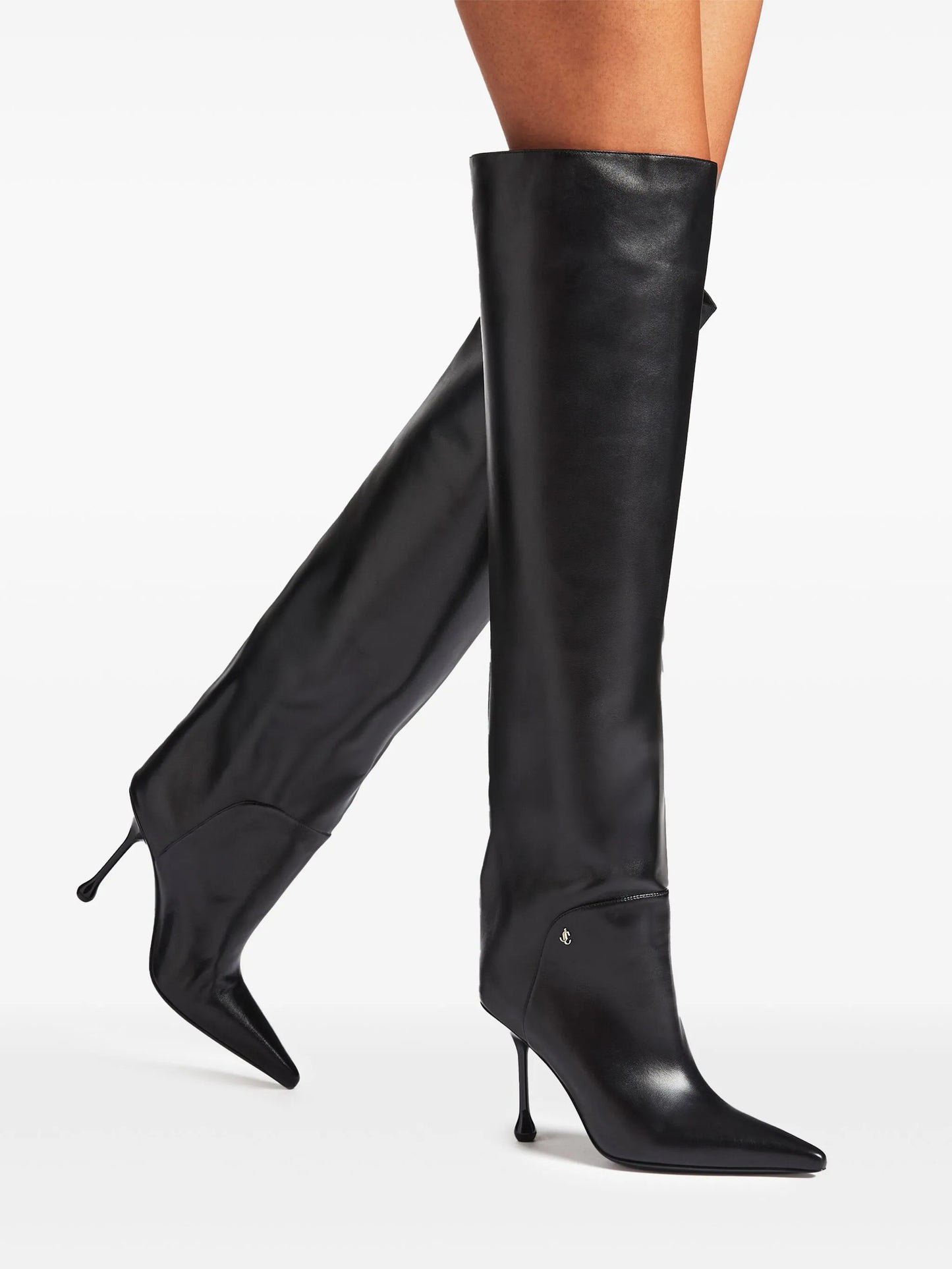 Cycas 95mm knee-high leather boots
