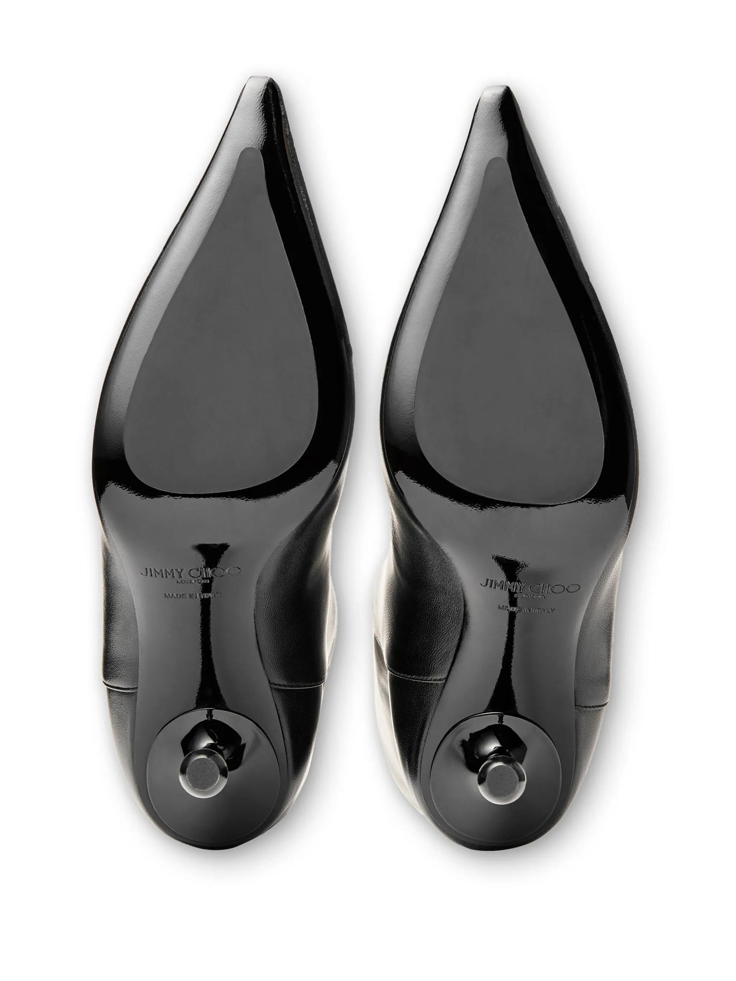 Cycas 95mm knee-high leather boots