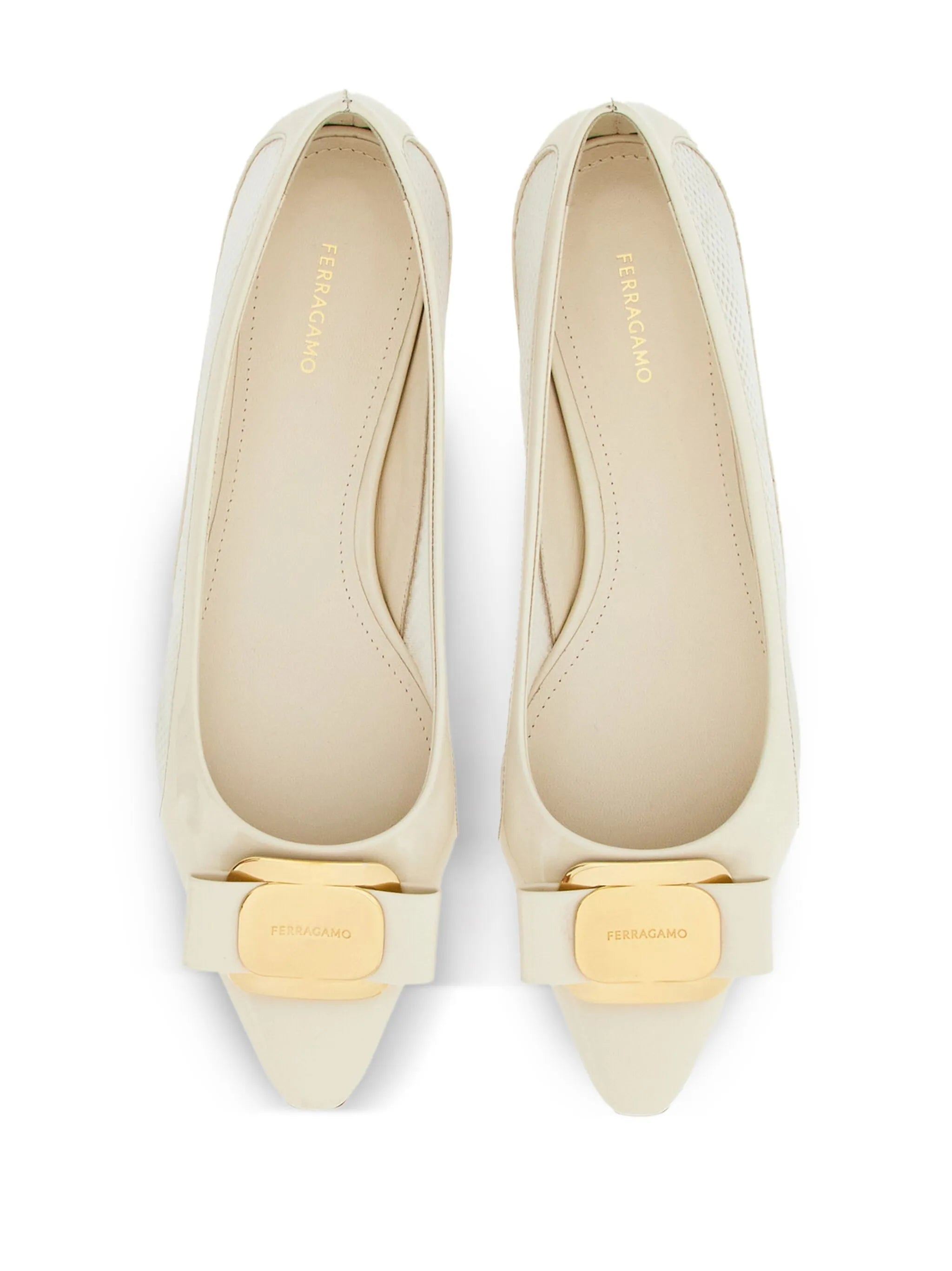 Vara bow leather ballerinas