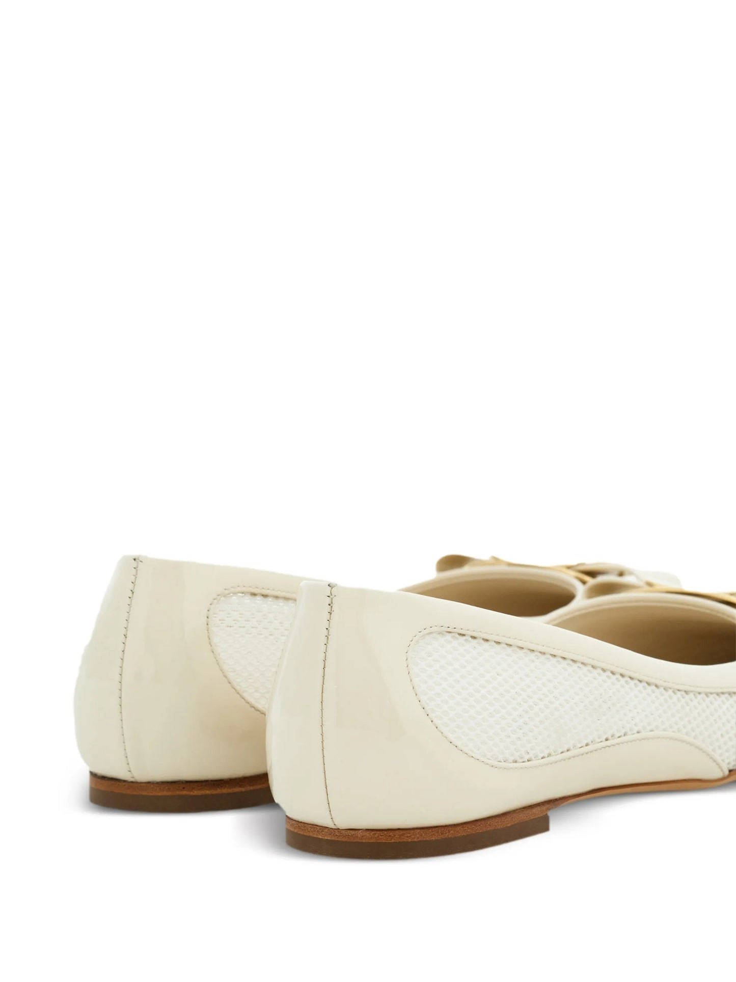 Vara bow leather ballerinas