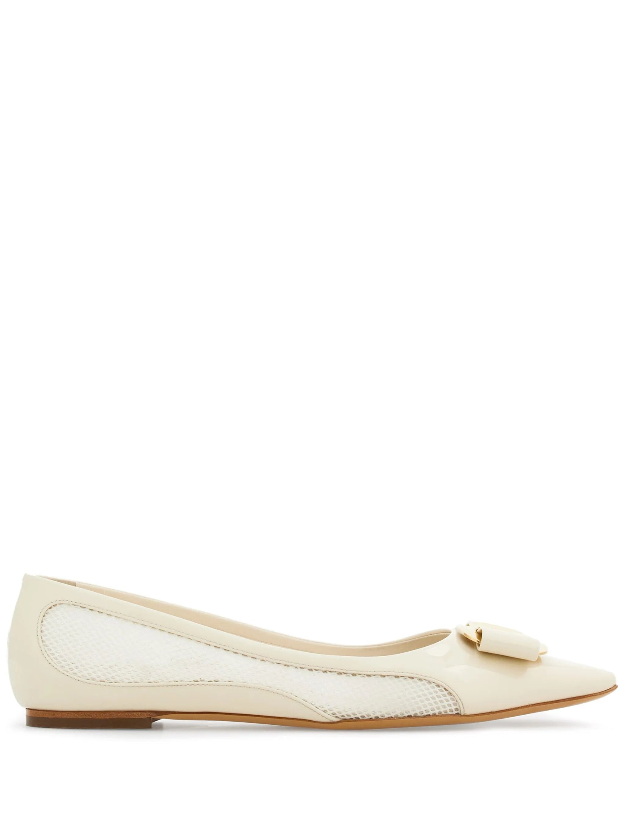 Vara bow leather ballerinas