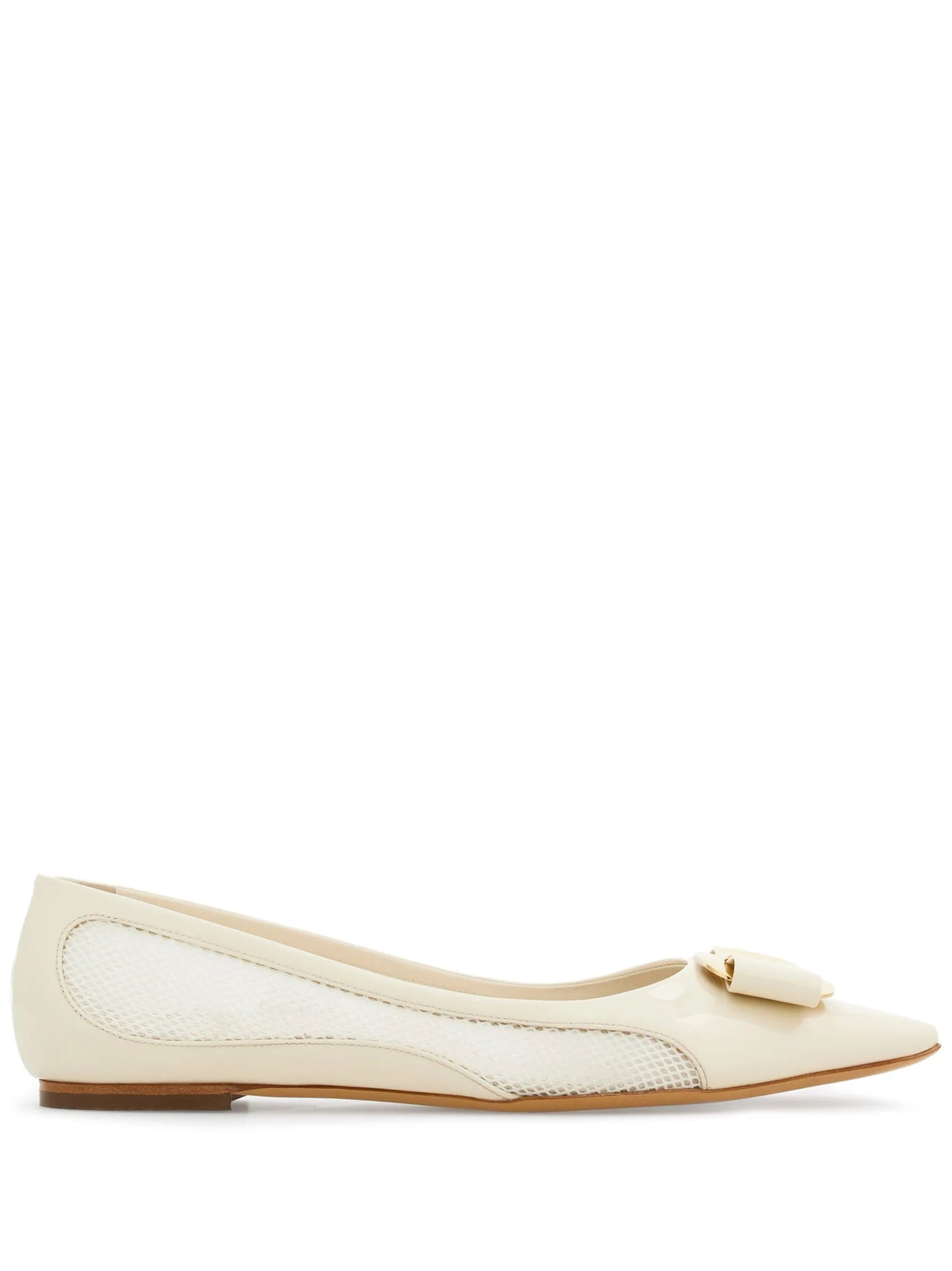 Vara bow leather ballerinas