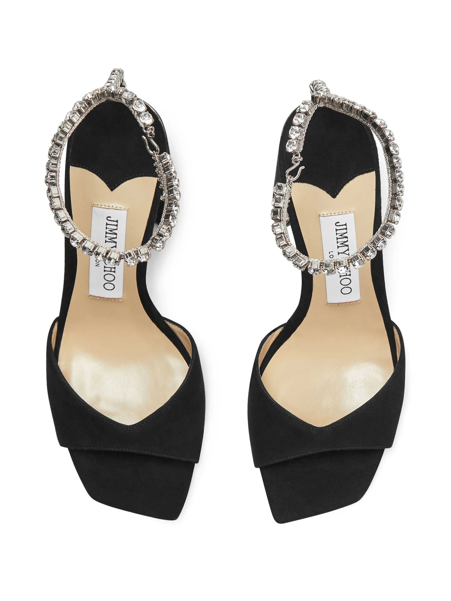 Saeda 85mm crystal-strap sandals
