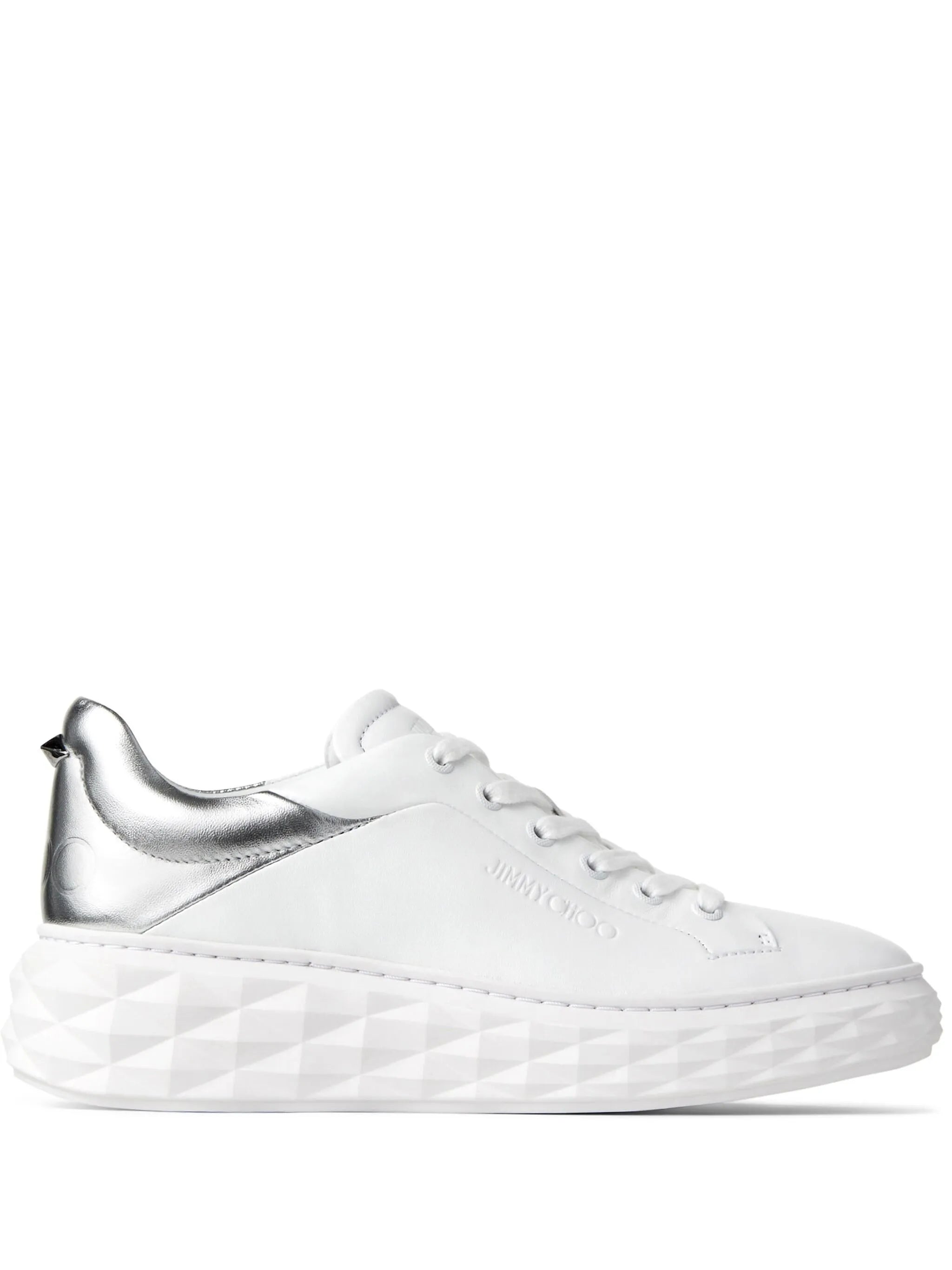 Diamond Maxi/F II leather sneakers