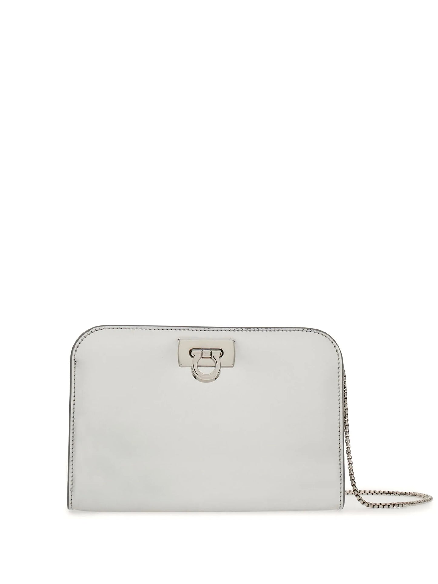 mini Diana metallic-finish clutch
