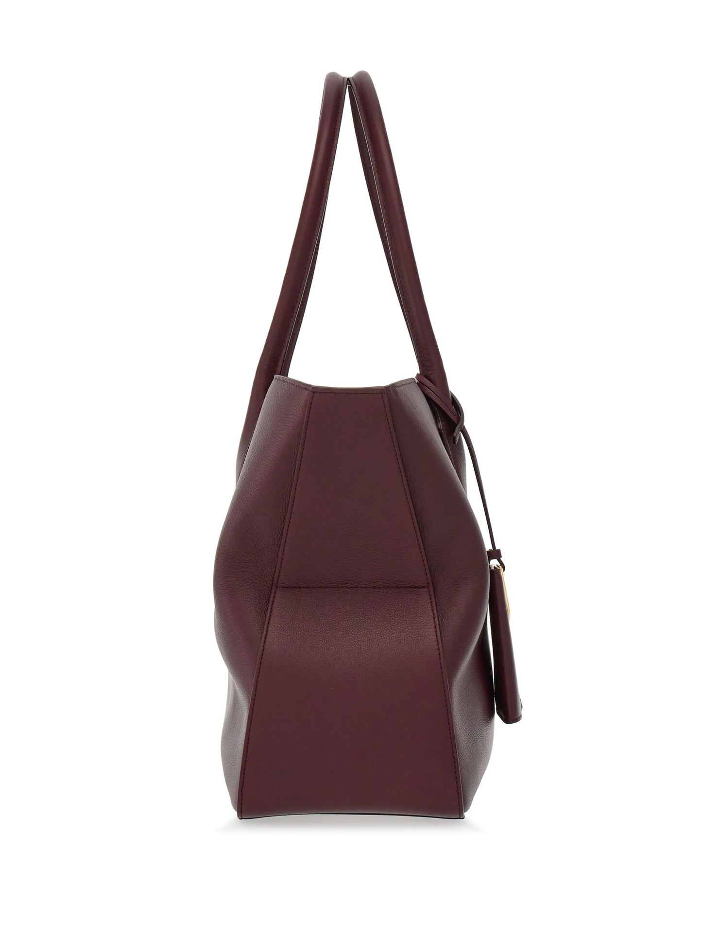 large logo-stamp leather tote bag