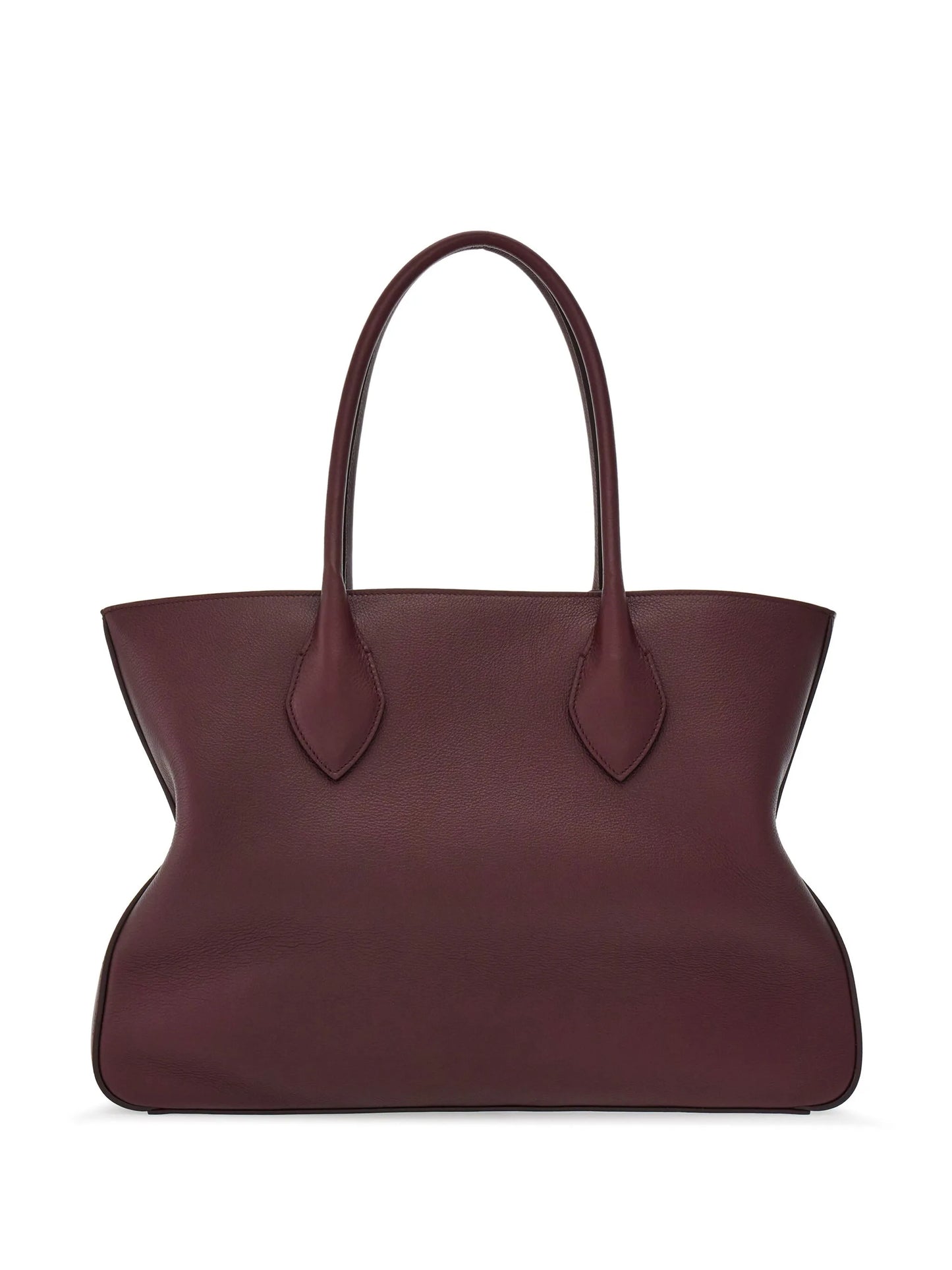 large logo-stamp leather tote bag