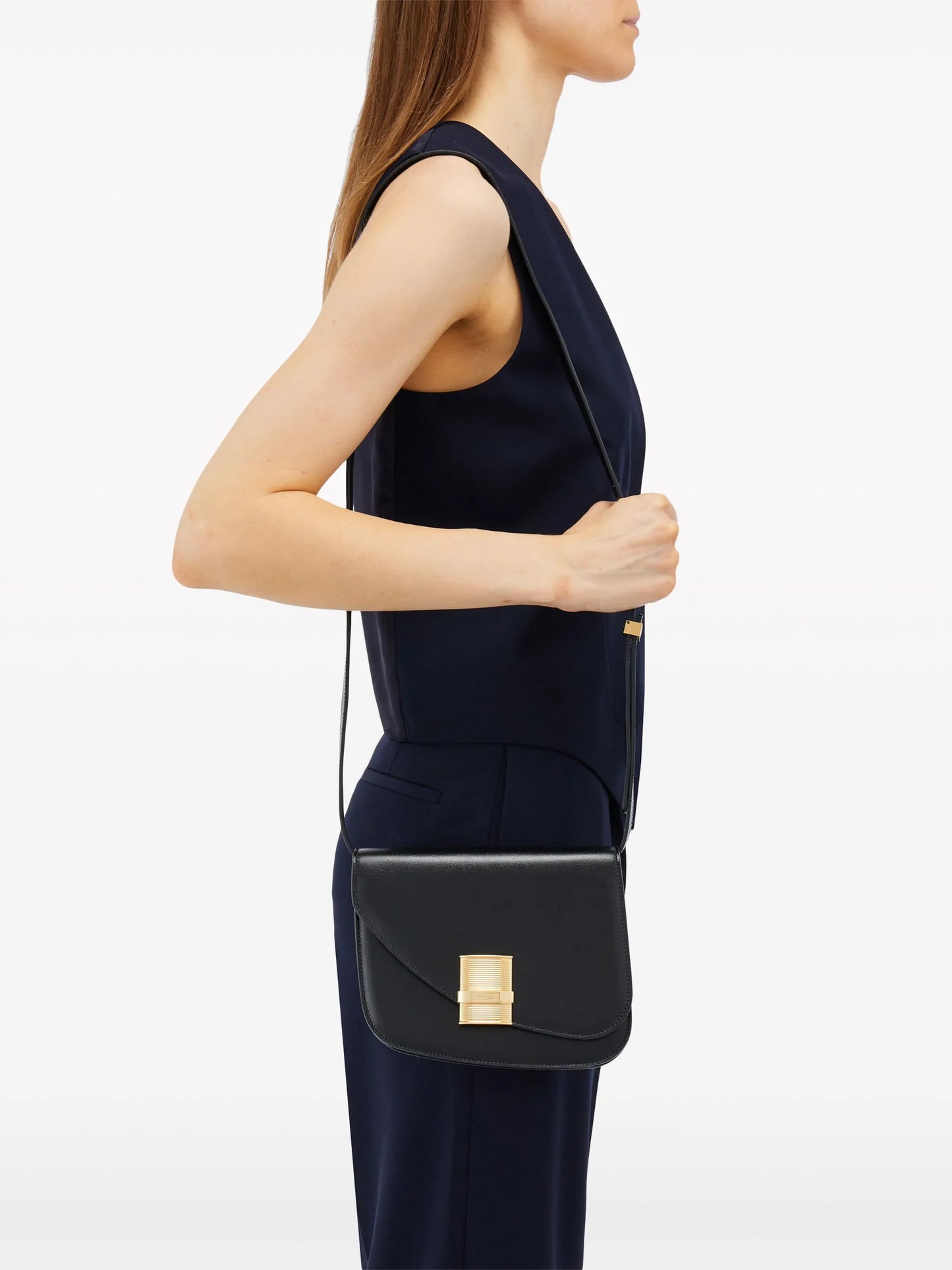 XS Fiamma leather crossbody bag