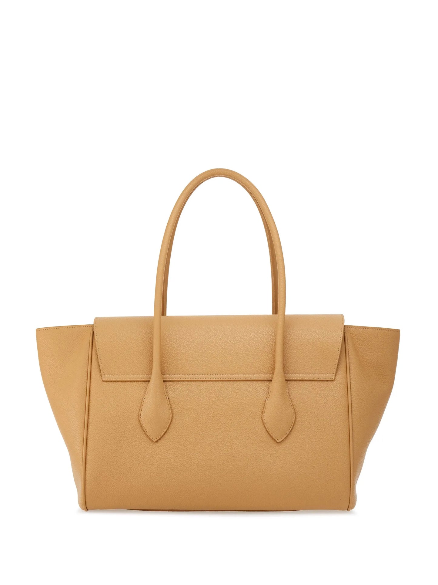 logo-tag leather tote bag