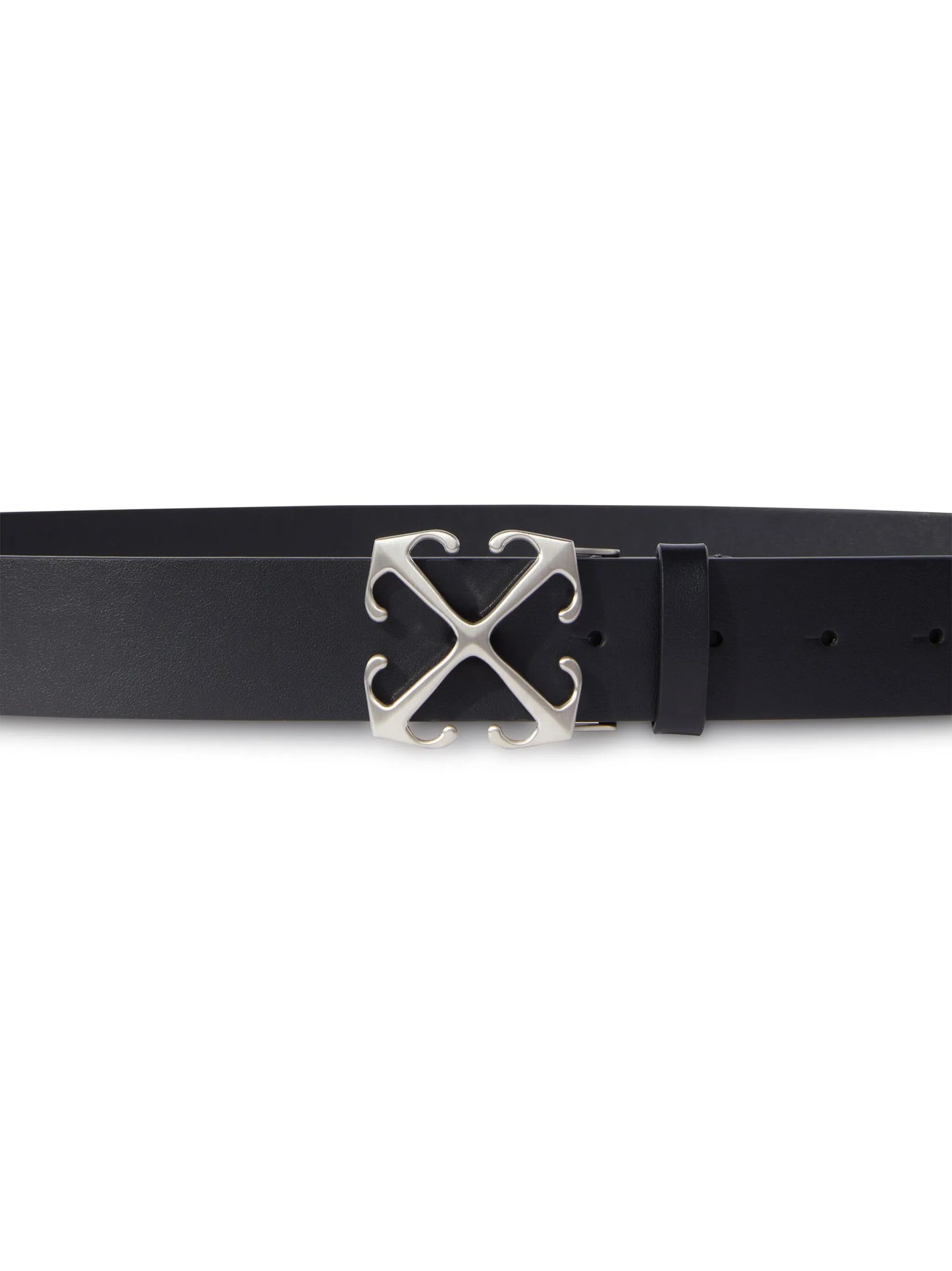Arrow-buckle leather belt