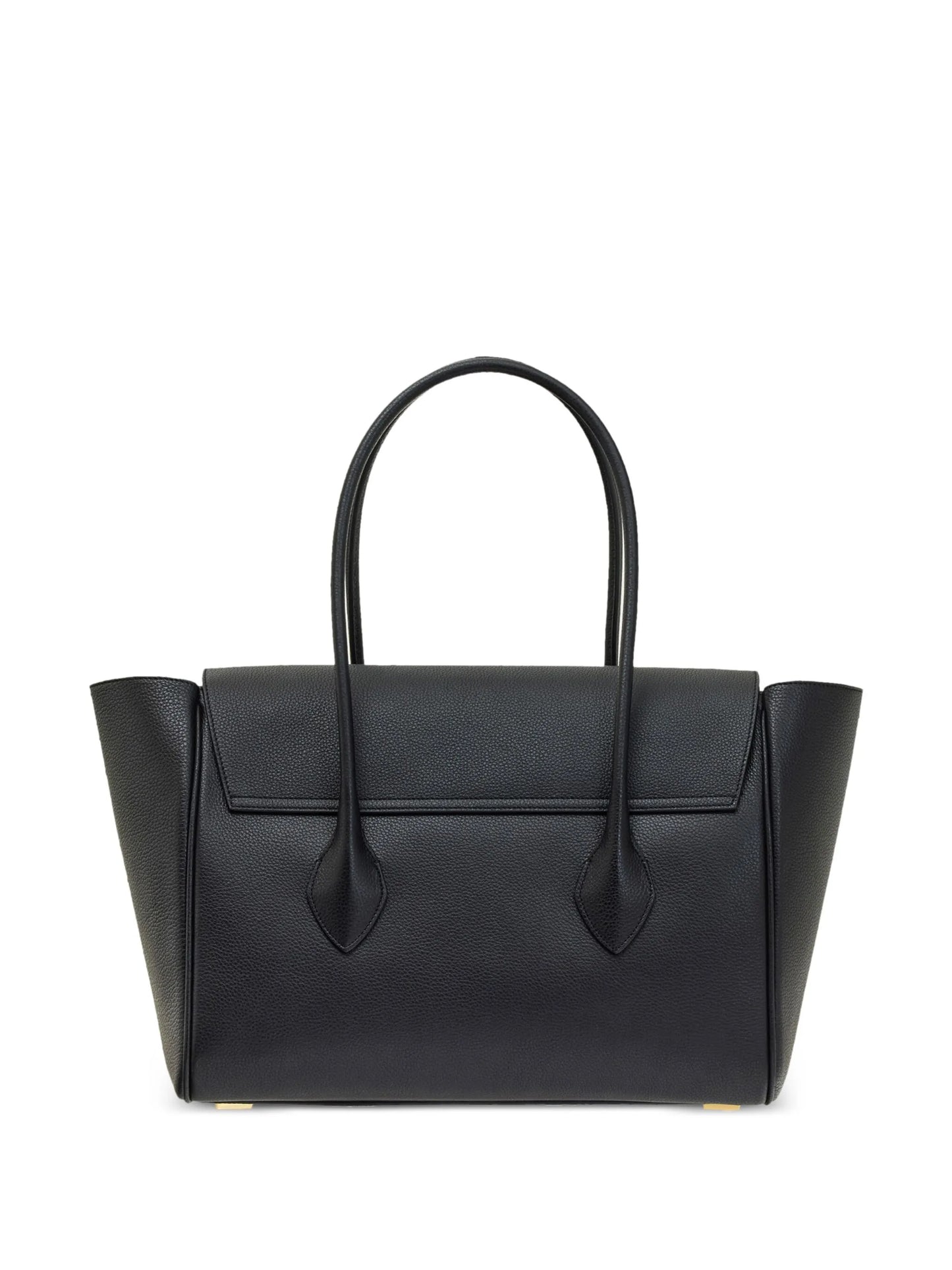 logo-plaque leather tote bag
