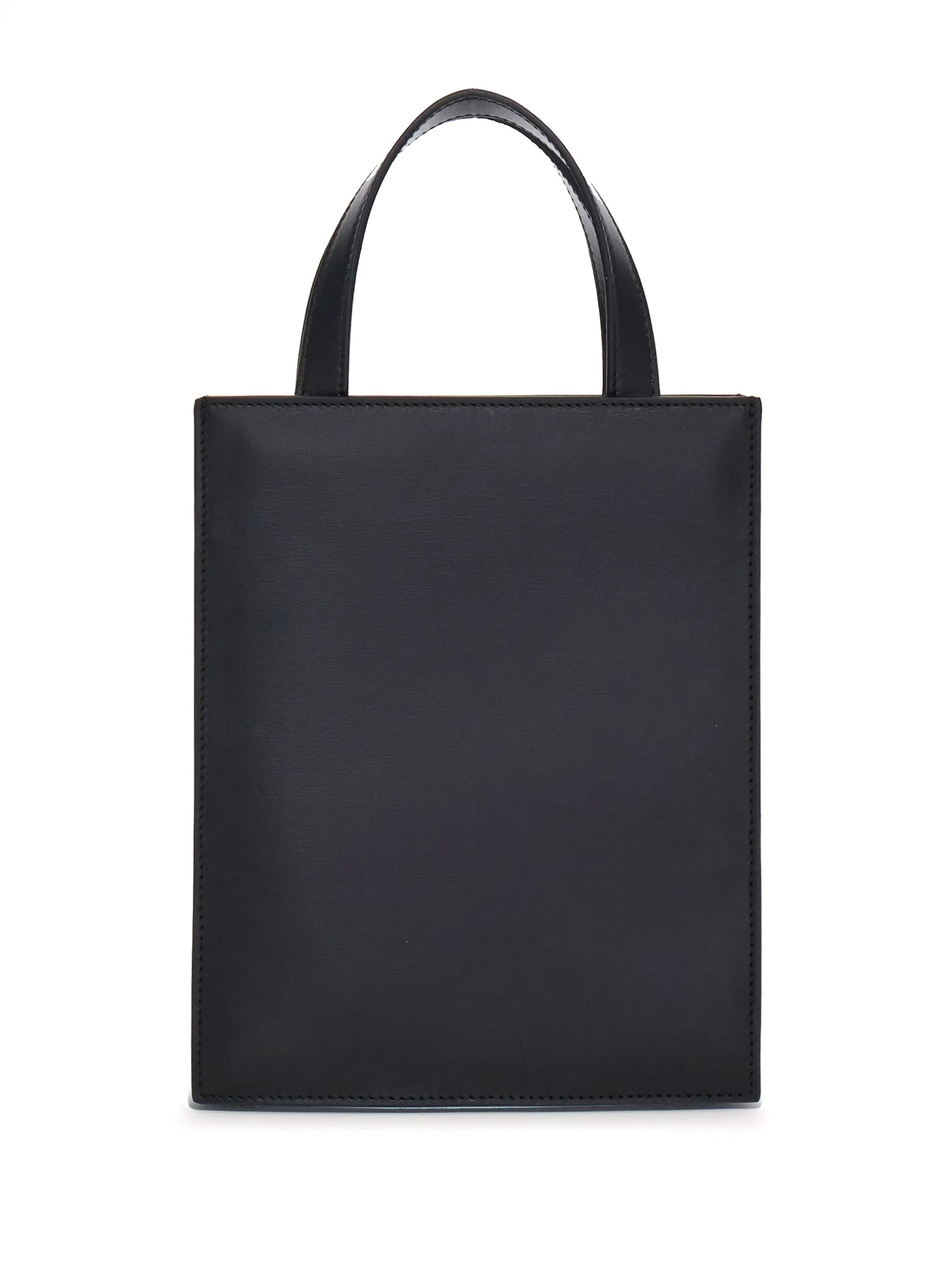 Gancini-plaque leather minibag