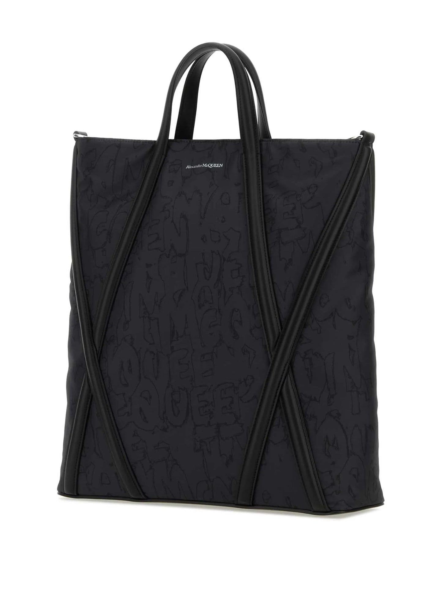Harness Graffiti-print tote bag
