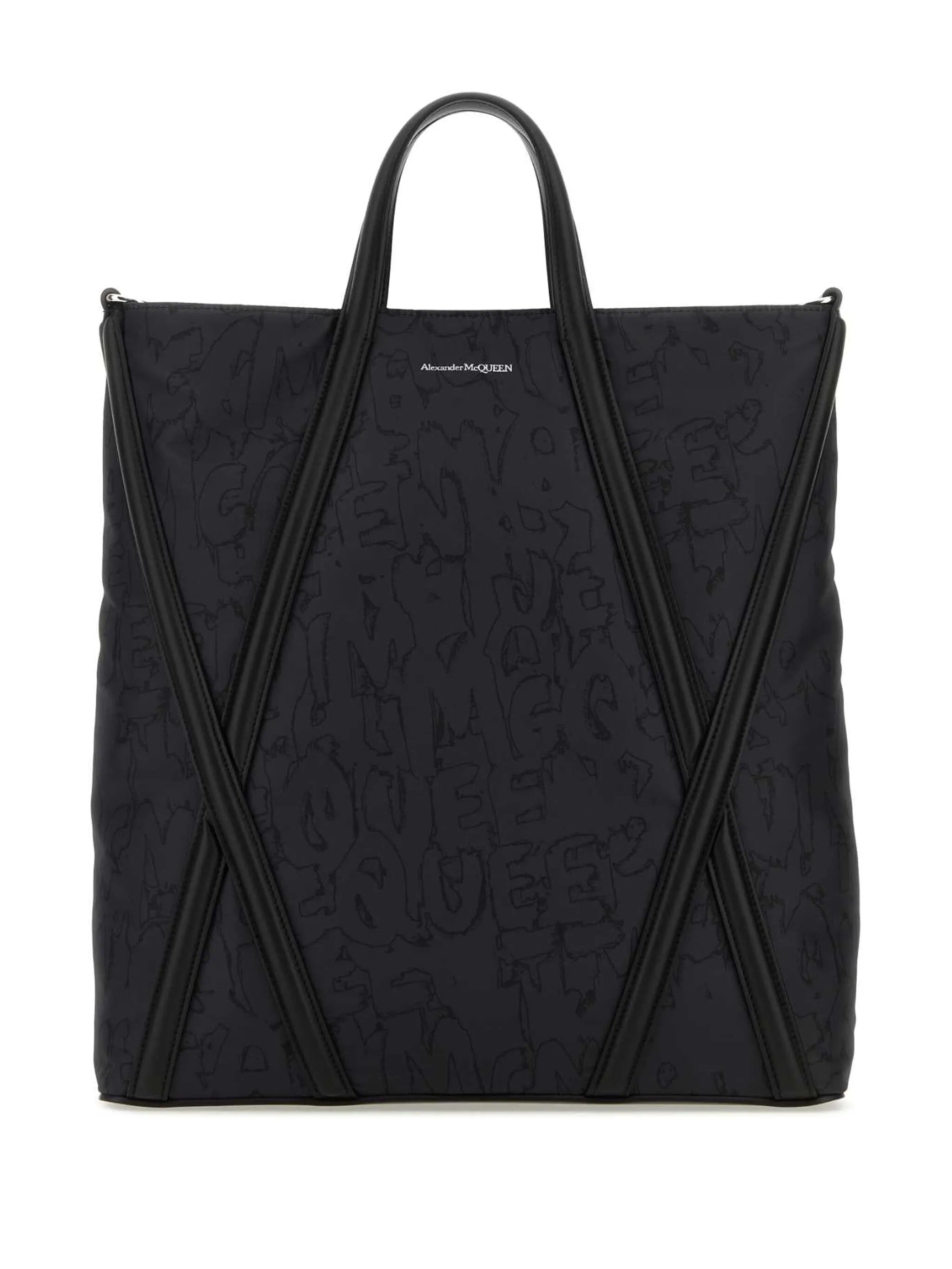 Harness Graffiti-print tote bag