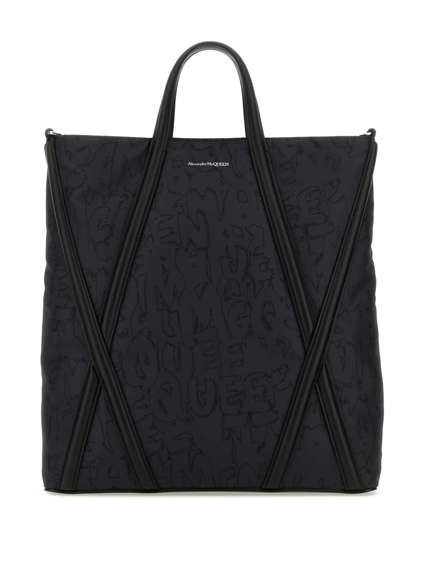 Harness Graffiti-print tote bag