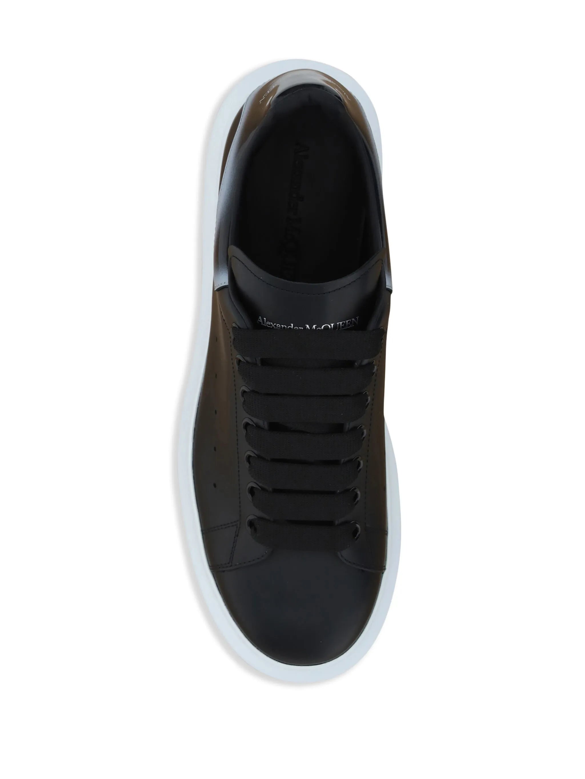 Oversized leather sneakers