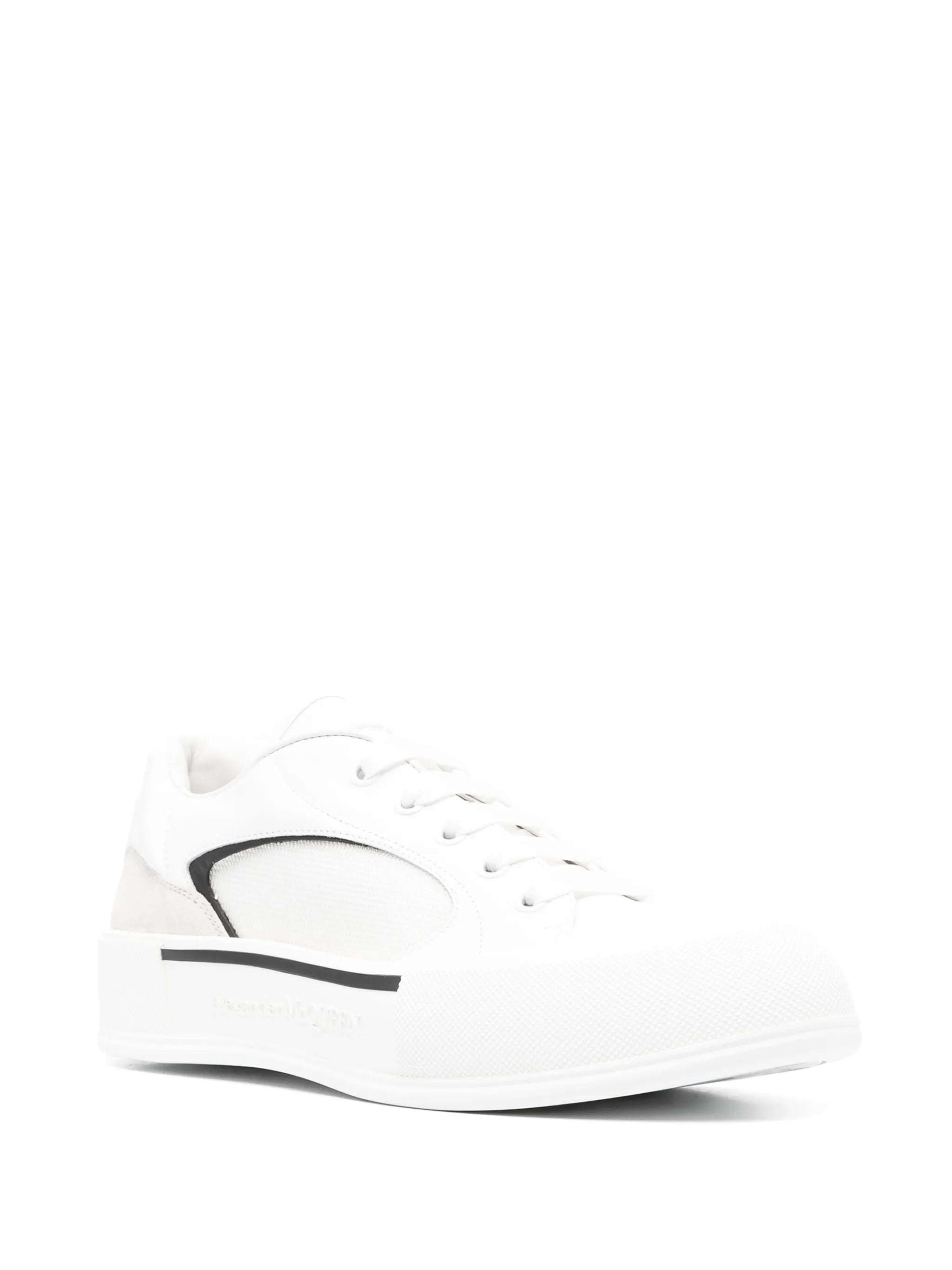 Skate Deck Plimsoll leather sneakers
