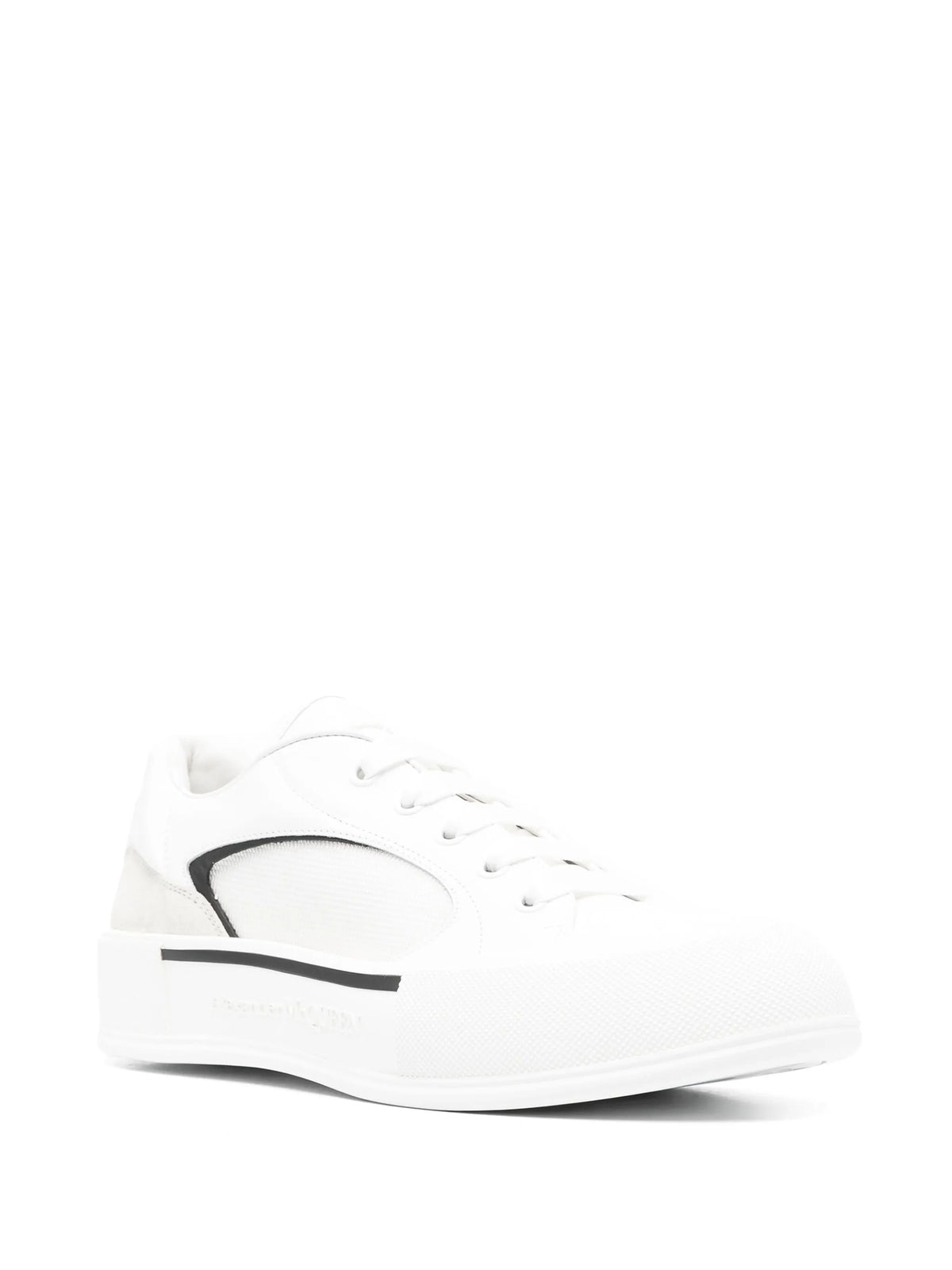 Skate Deck Plimsoll leather sneakers