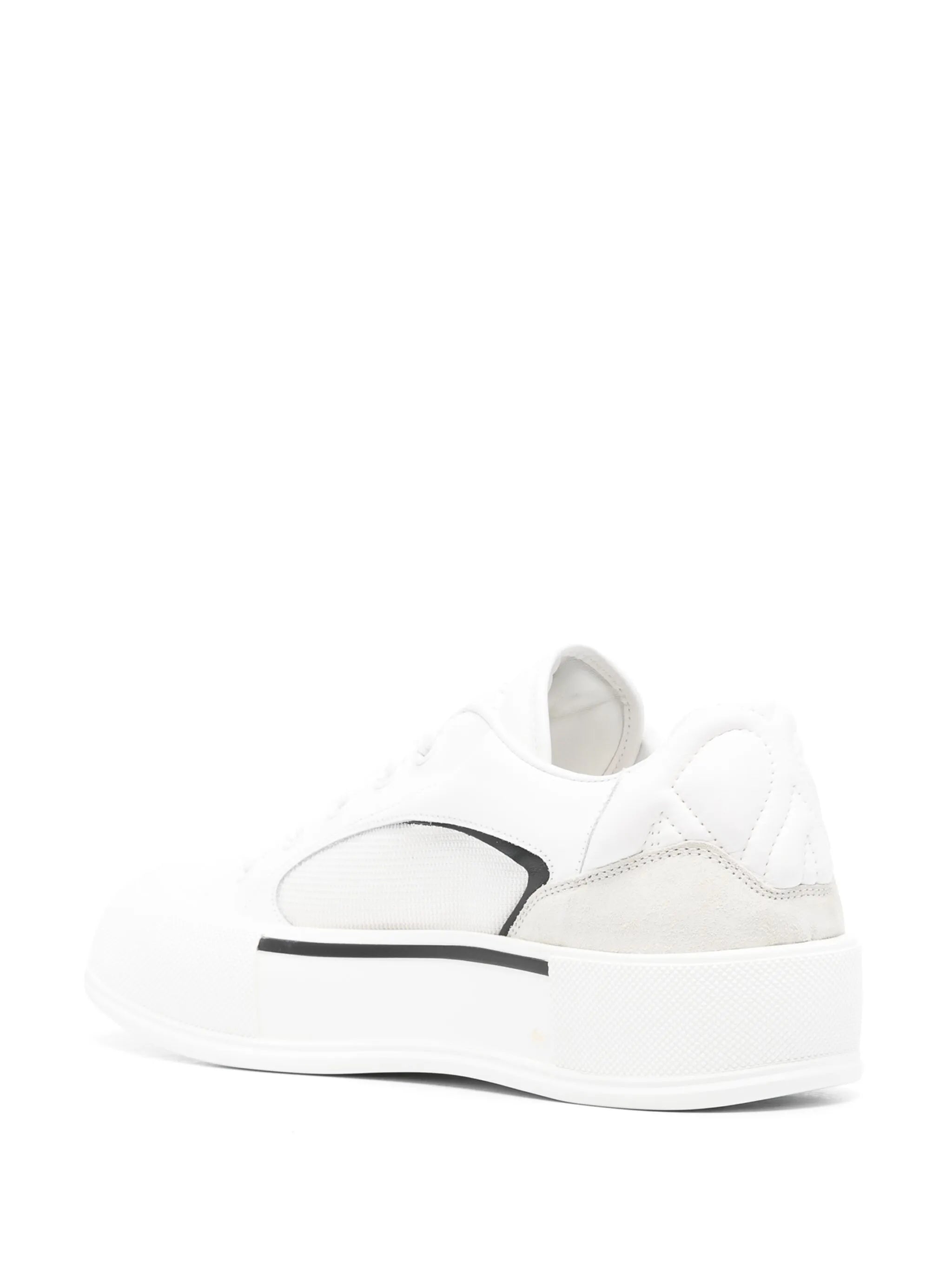 Skate Deck Plimsoll leather sneakers