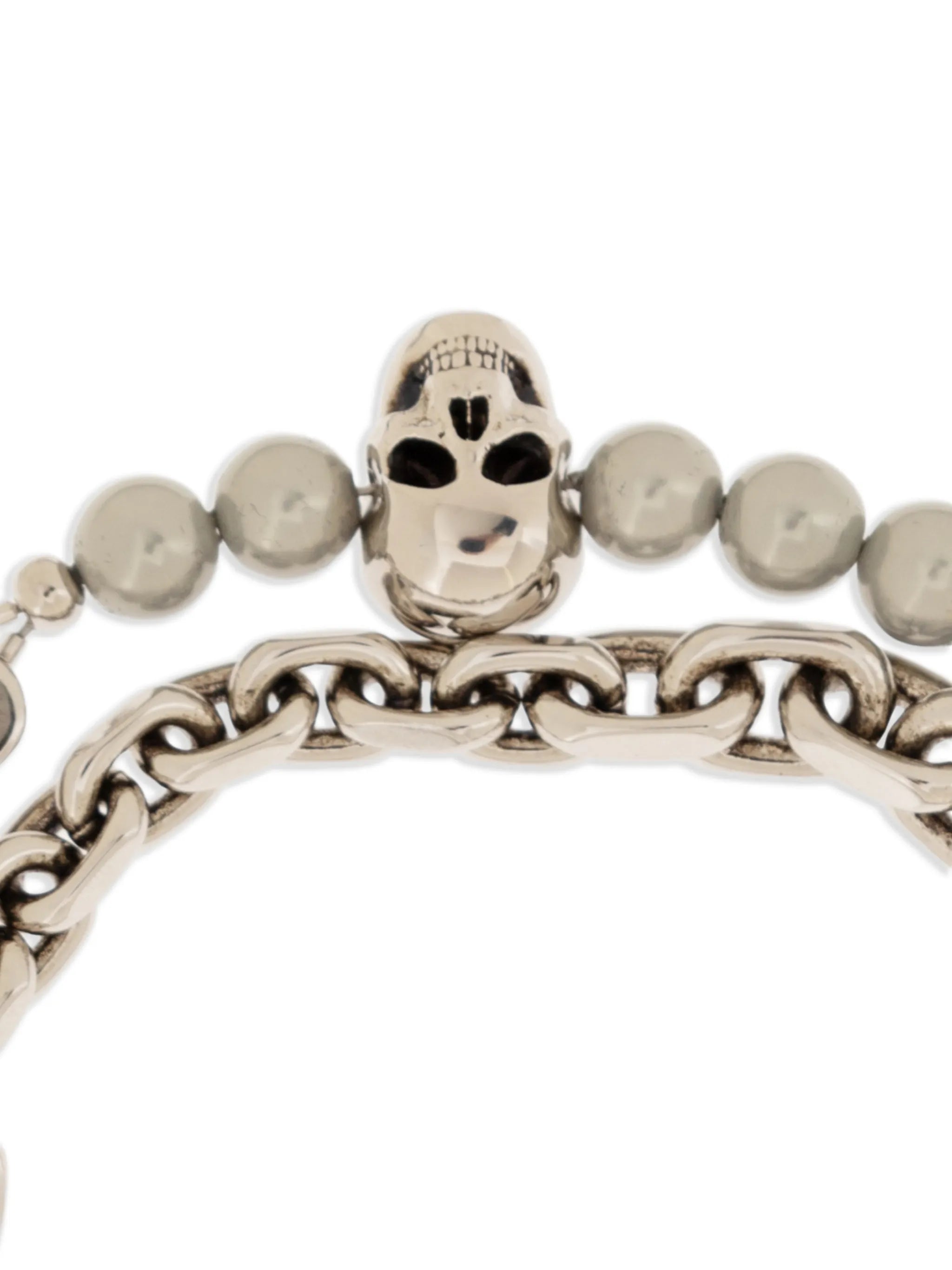 Skull chain-link bracelet
