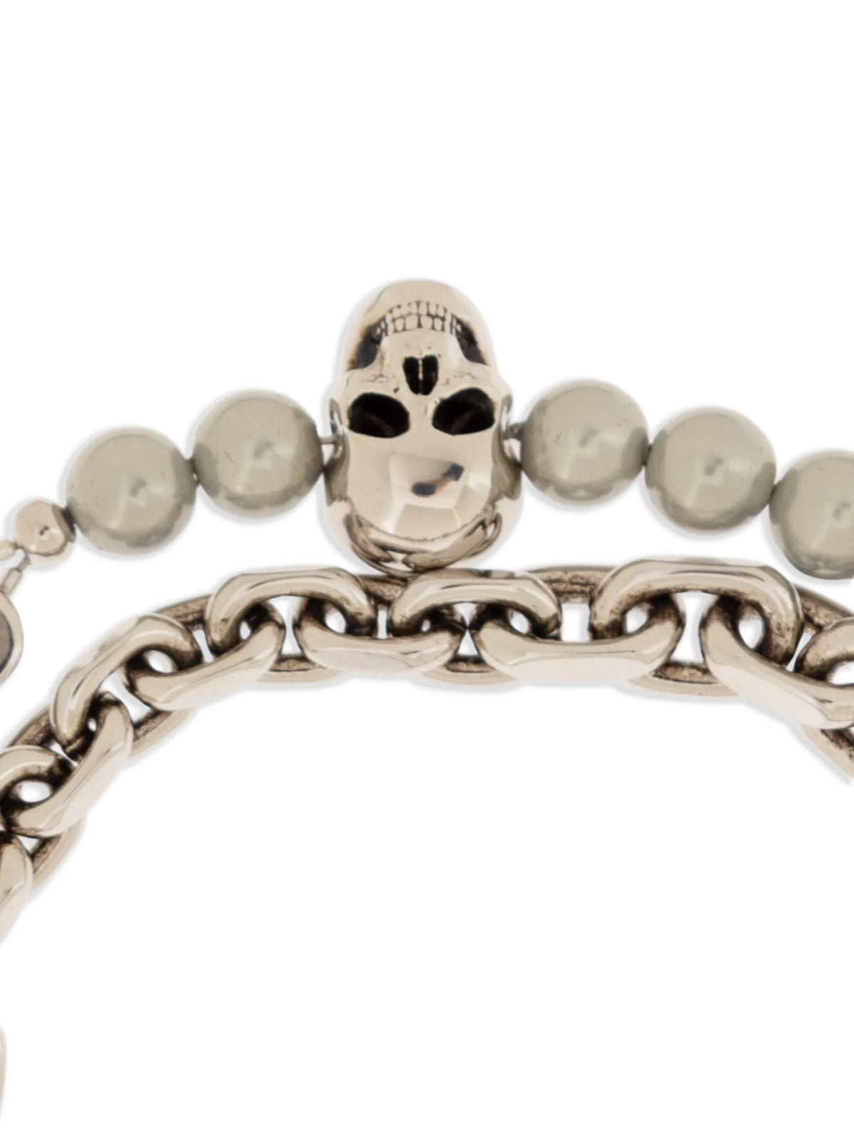 Skull chain-link bracelet