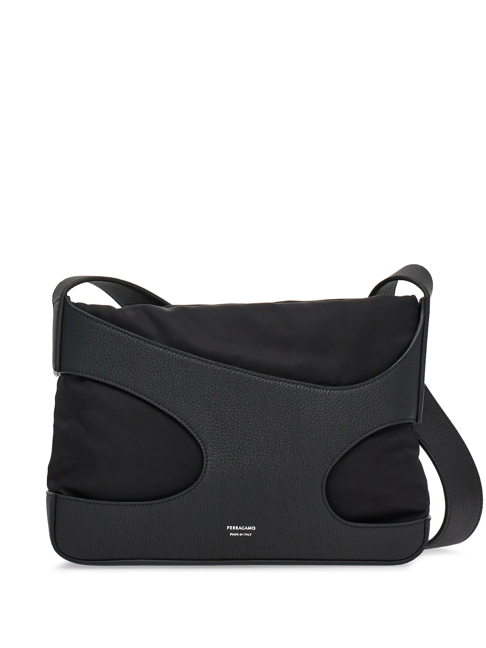 cut out-detail leather crossbody bag