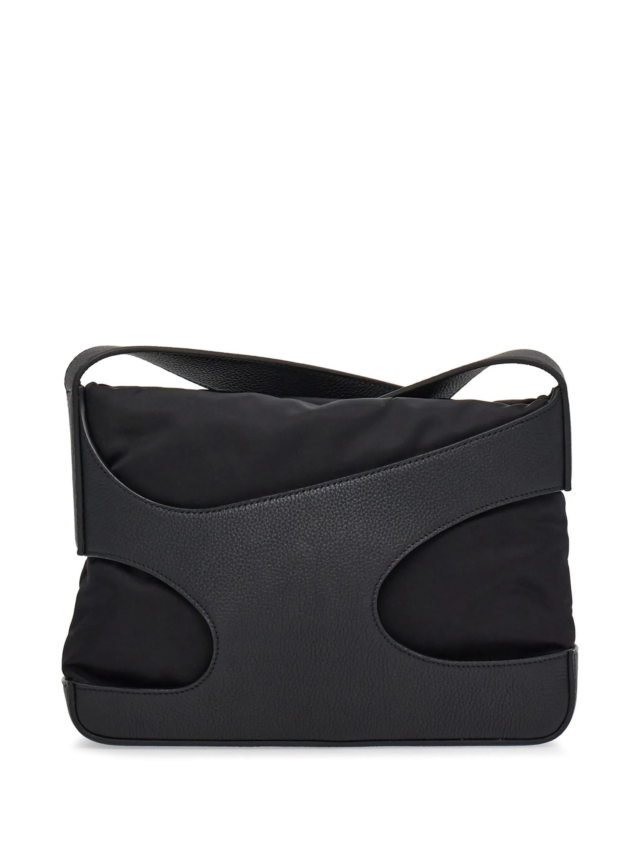 cut out-detail leather crossbody bag