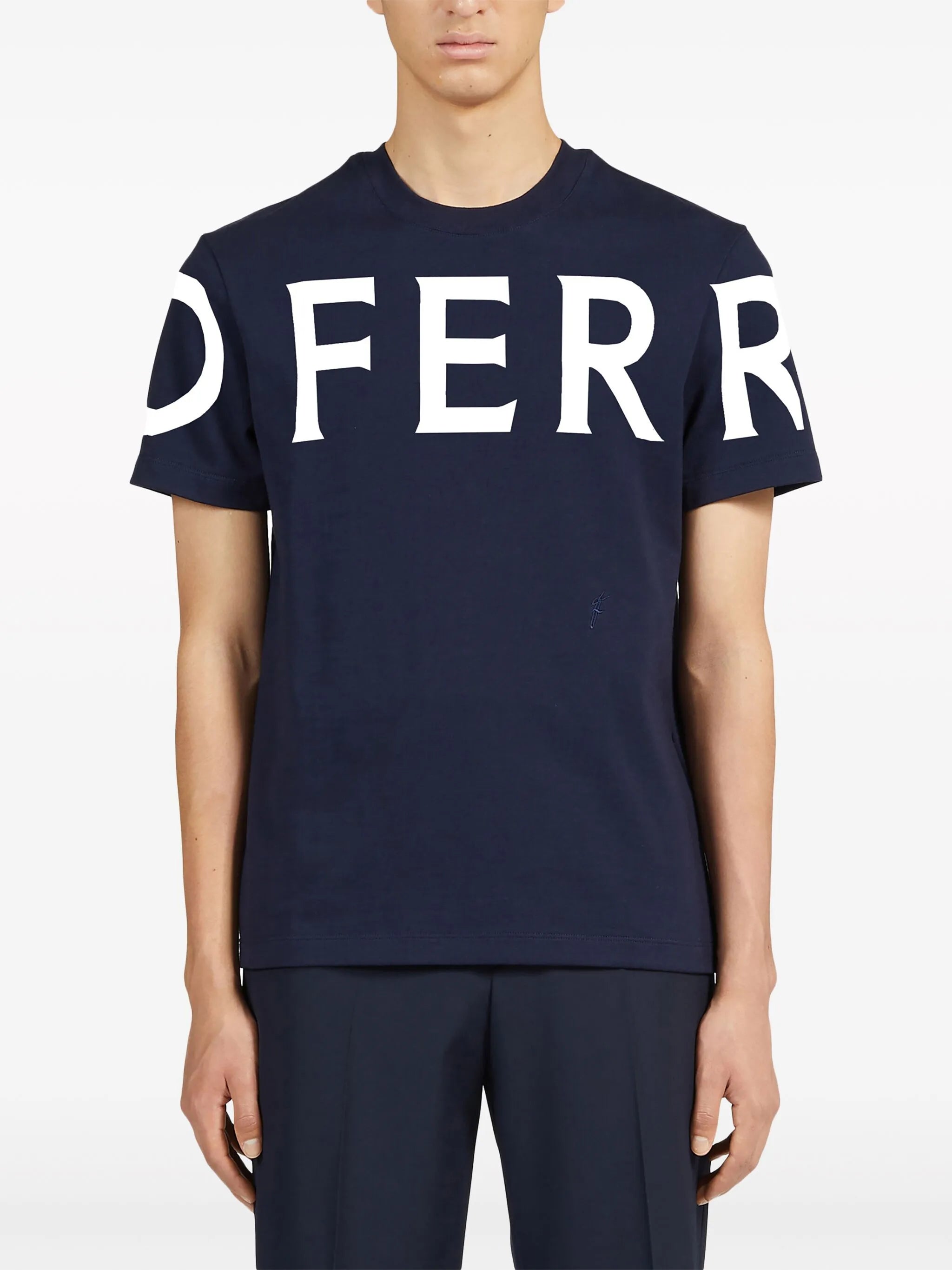 logo-print cotton T-shirt