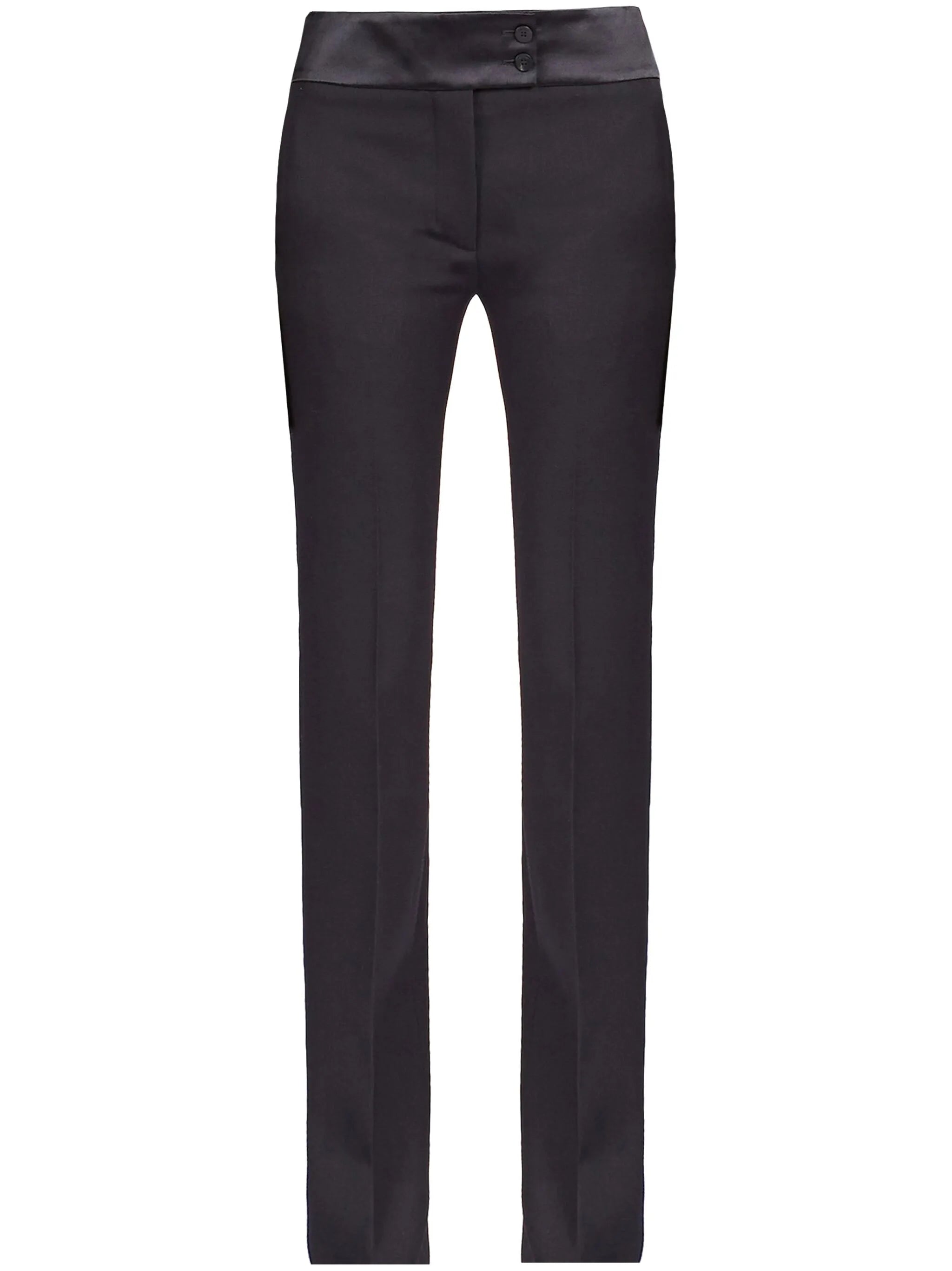 Tuxedo straight-leg tailored trousers