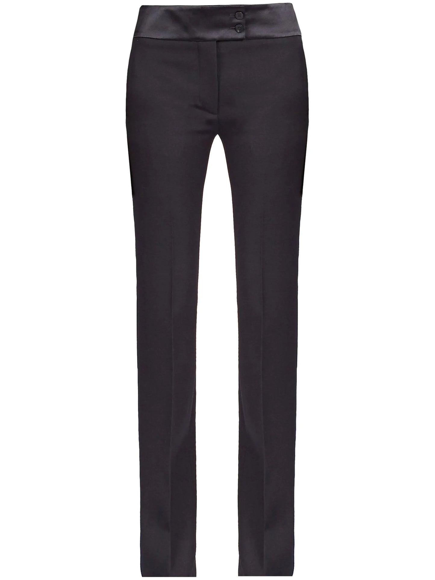 Tuxedo straight-leg tailored trousers