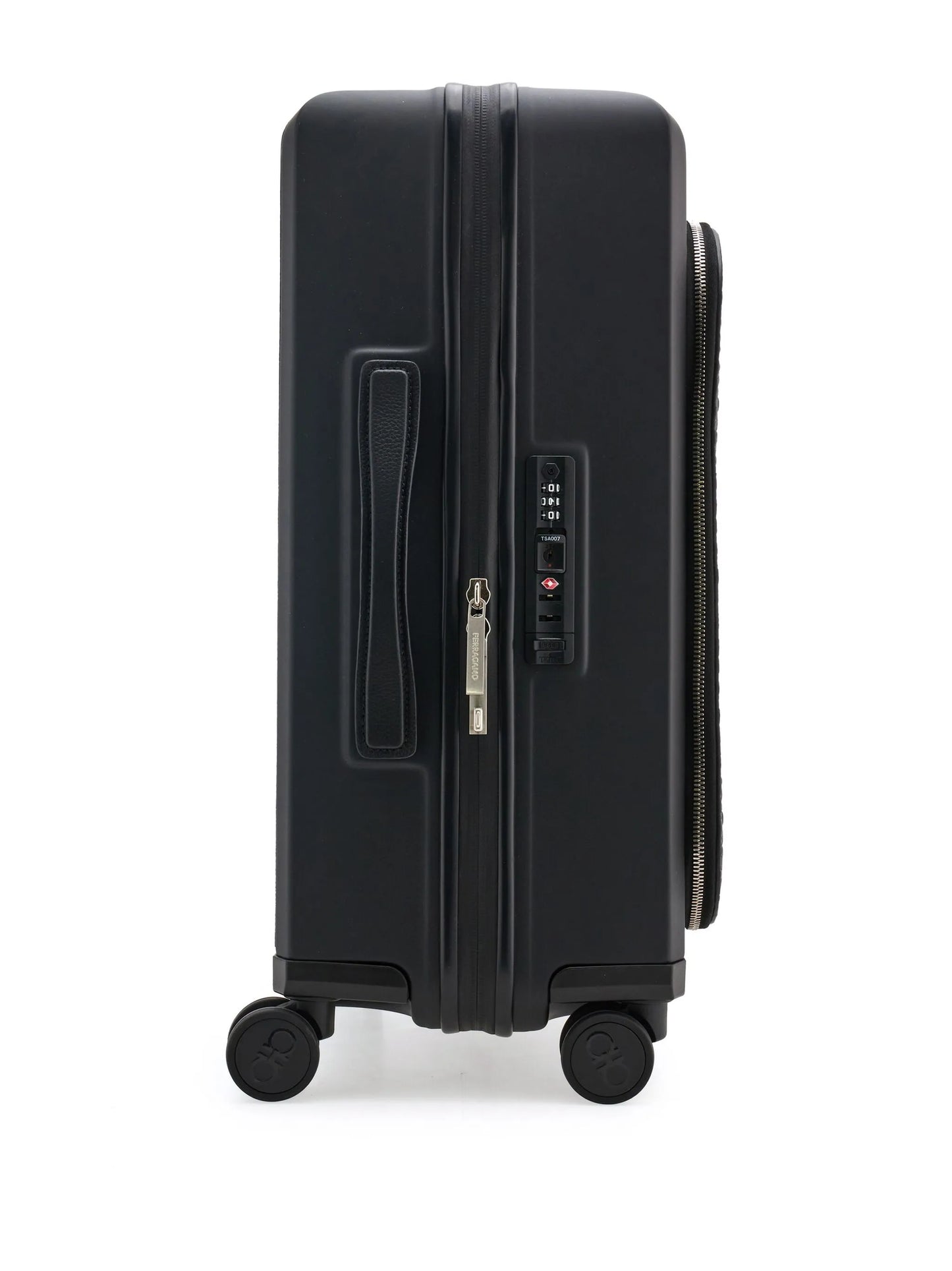 Gancini embossed leather luggage