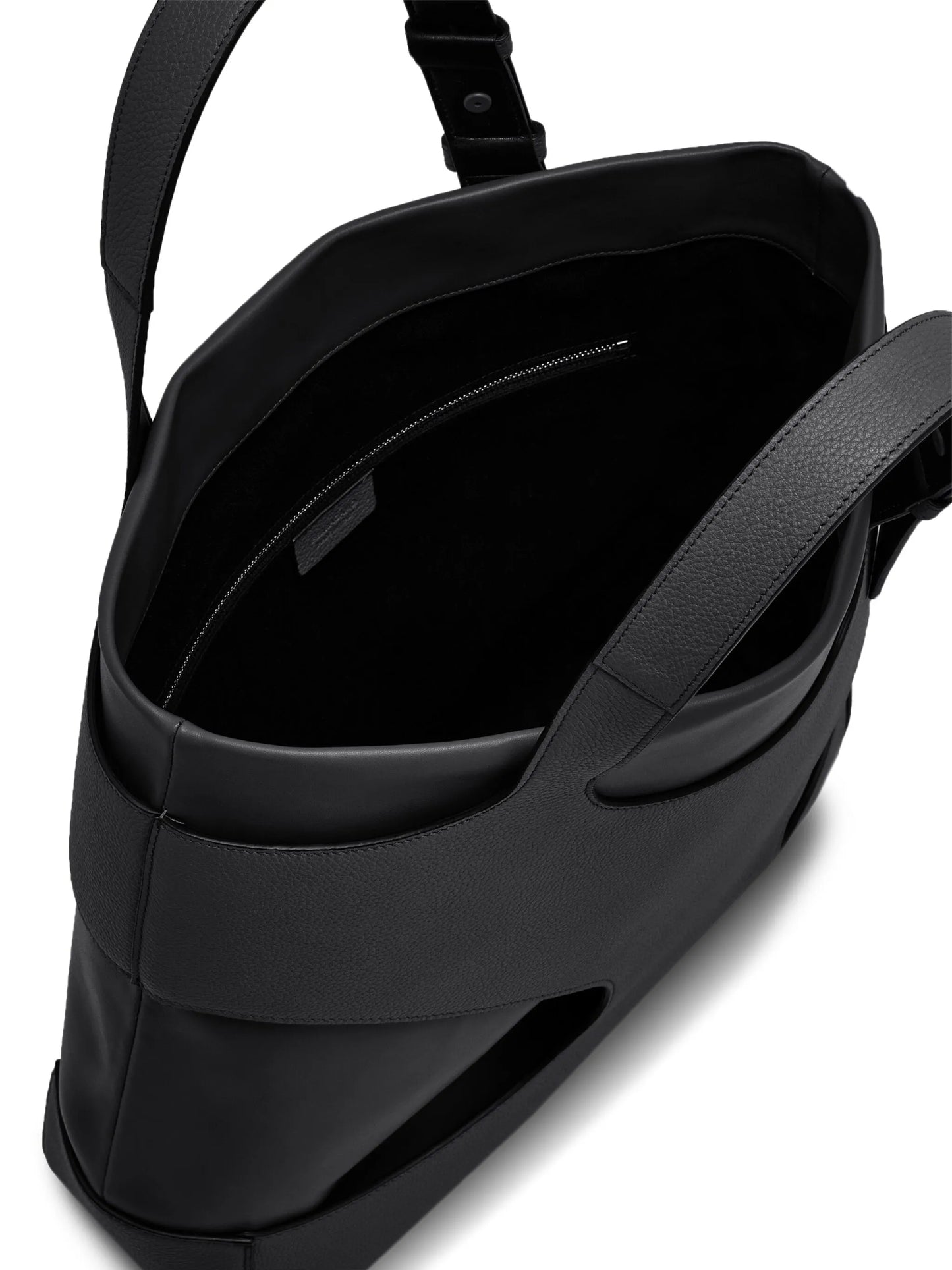 cut-out detail padded tote bag