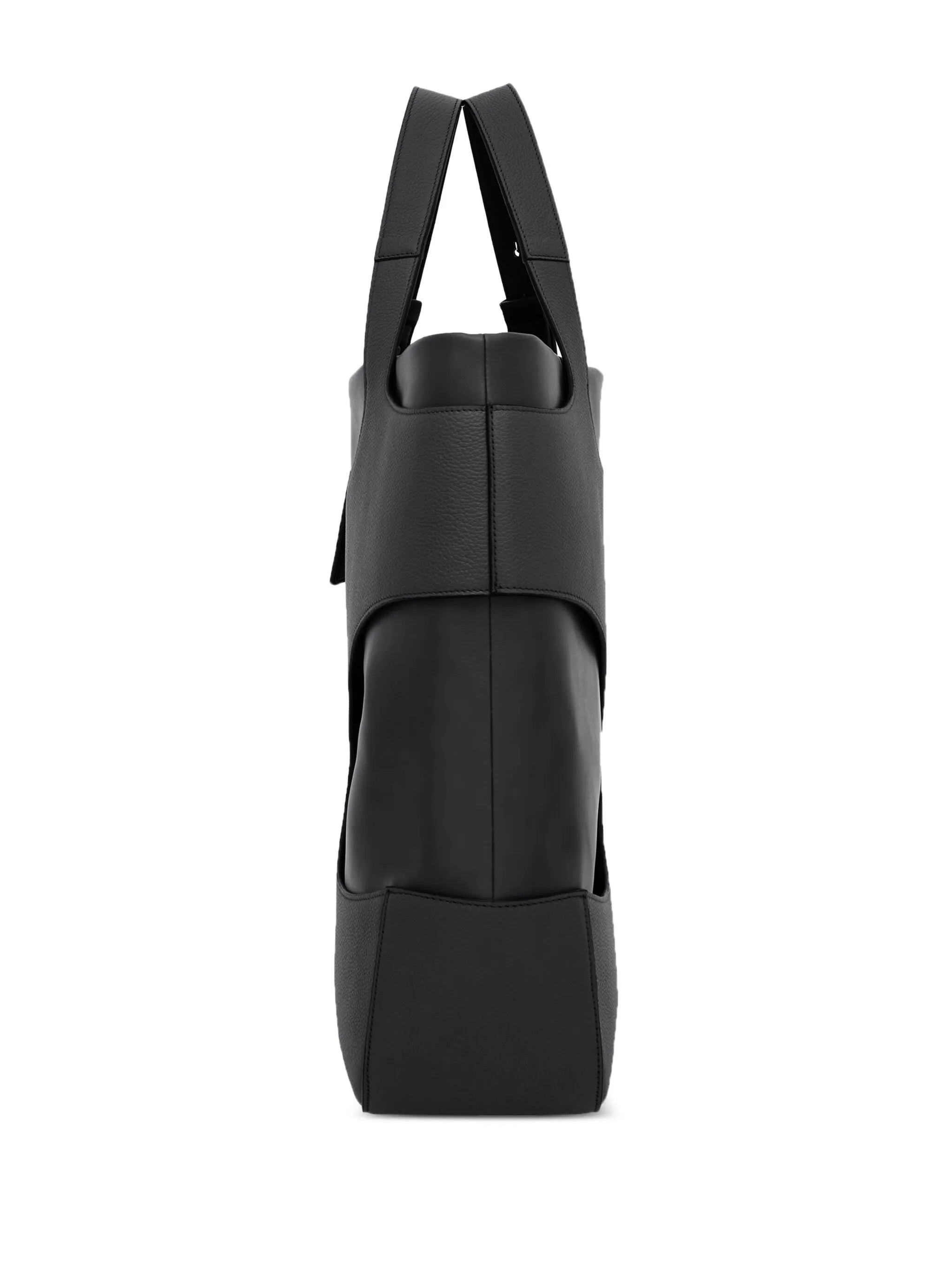 cut-out detail padded tote bag