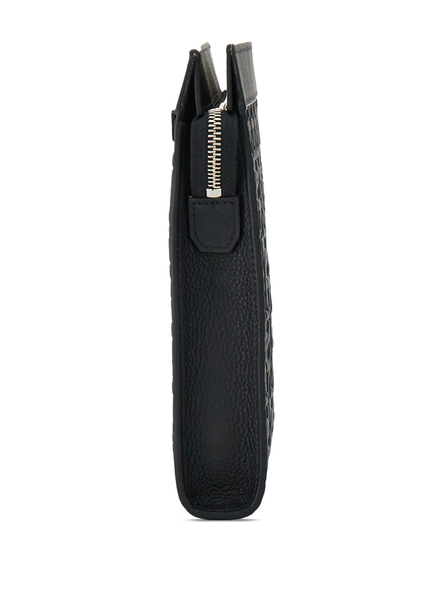 Gancini logo-embossed clutch bag