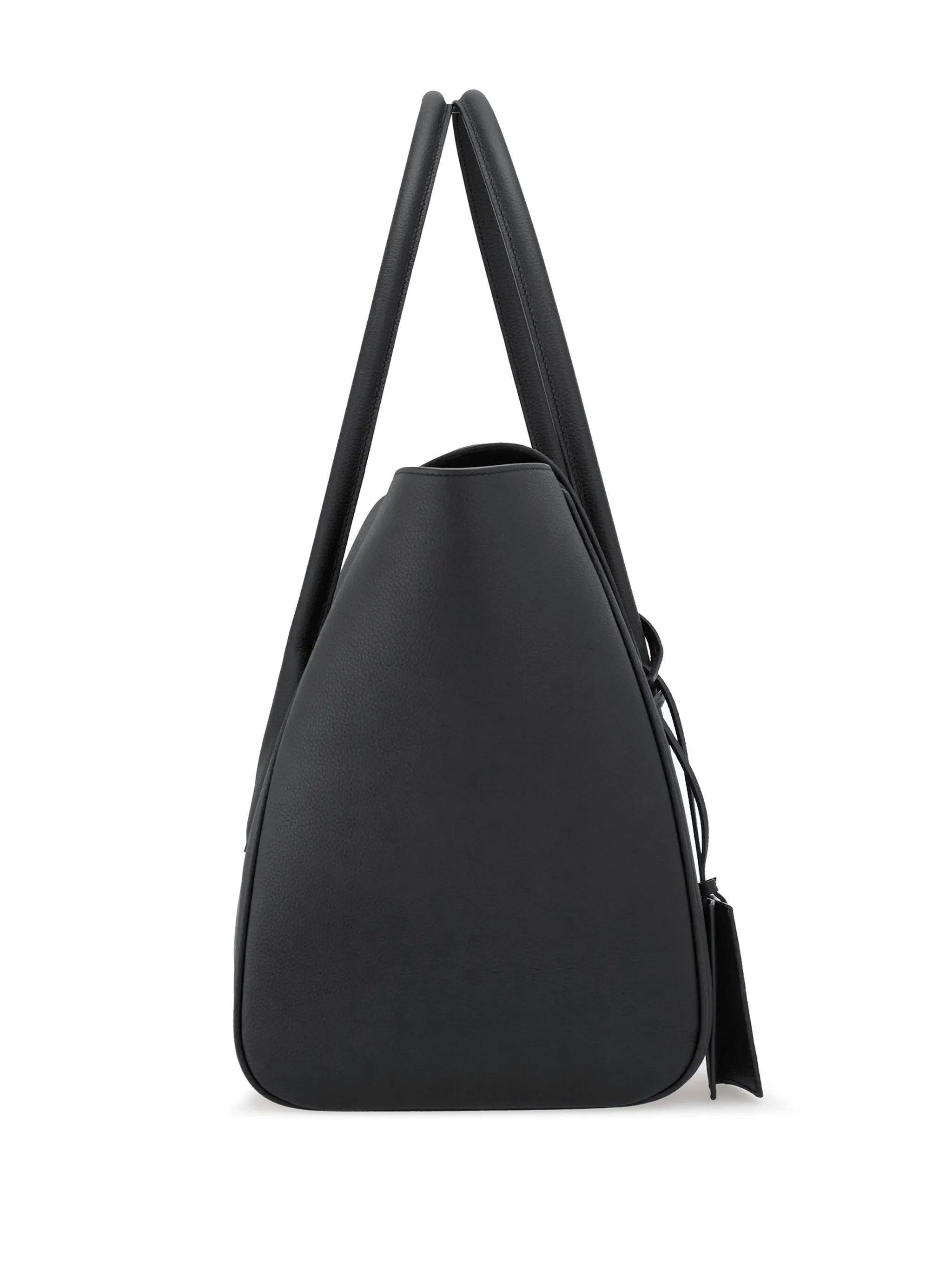 logo-stamp leather tote bag