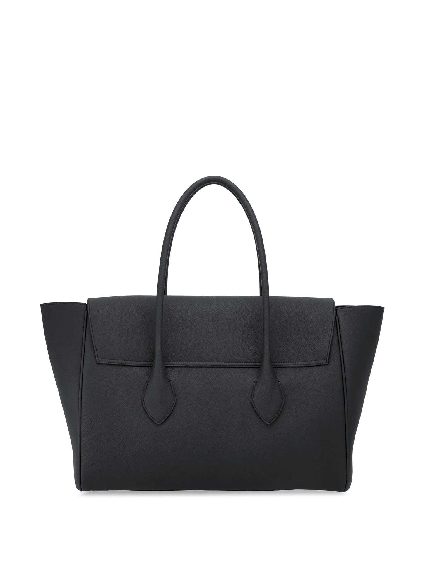 logo-stamp leather tote bag