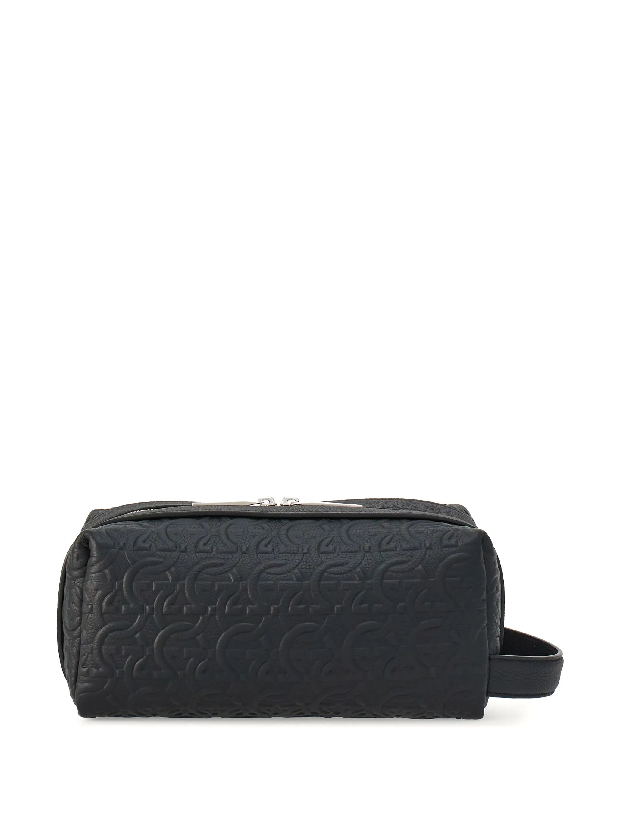 Gancini Dopp leather wash bag