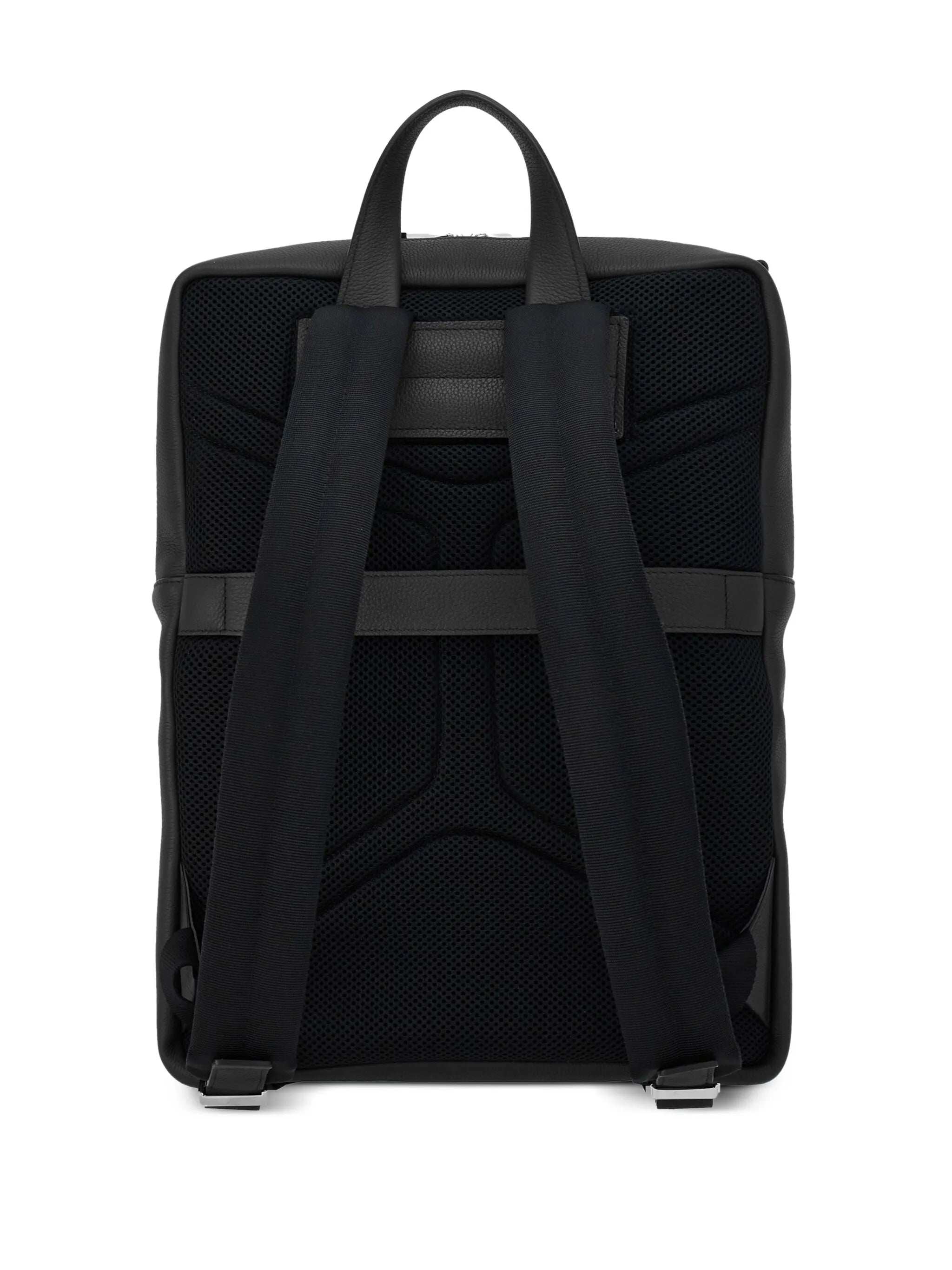 Gancini-debossed leather backpack