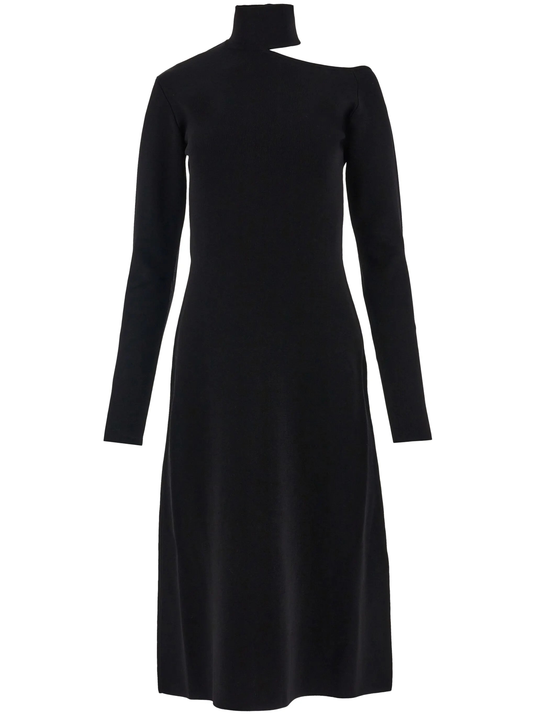 cut-out knitted midi dress