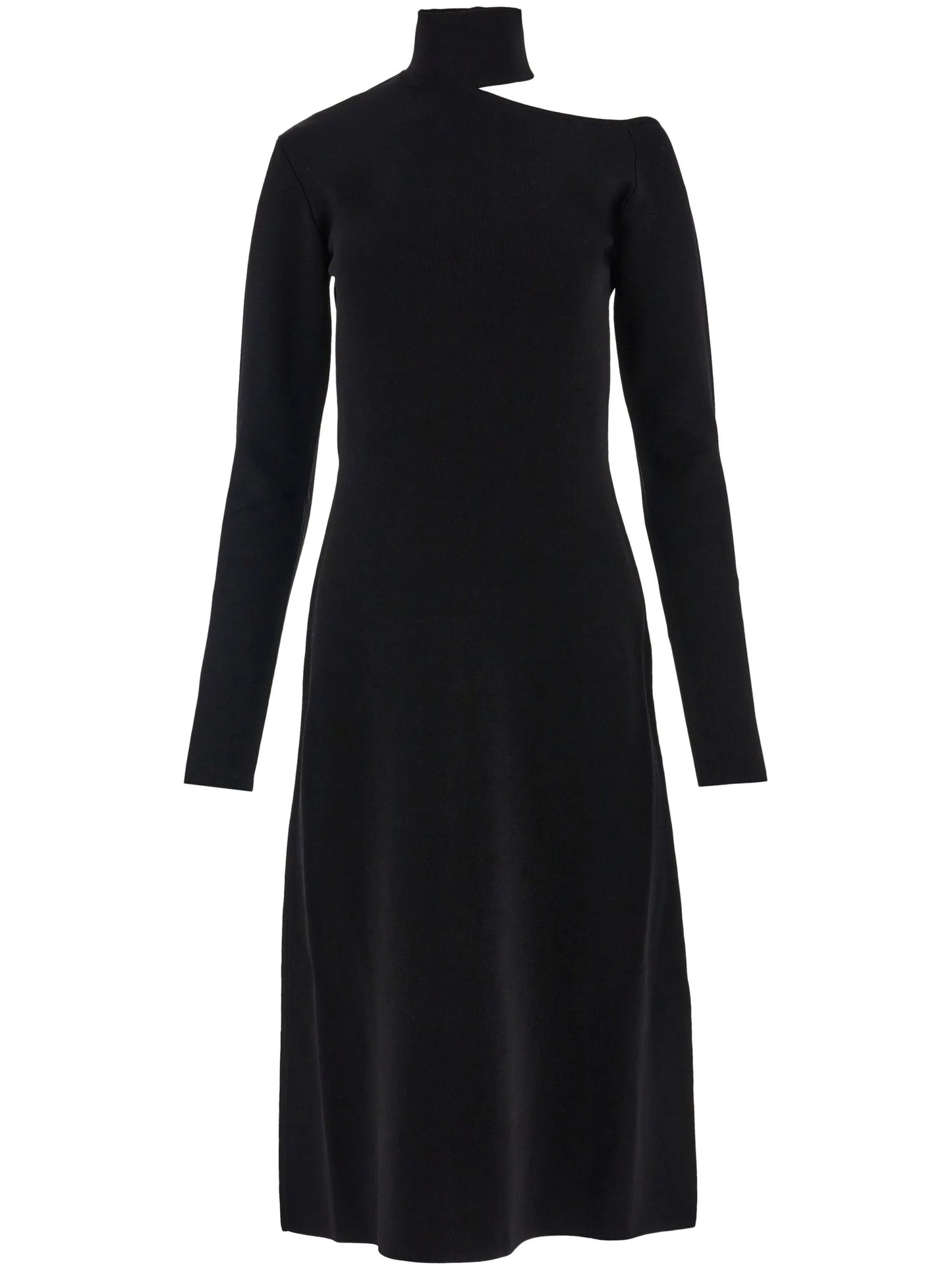 cut-out knitted midi dress