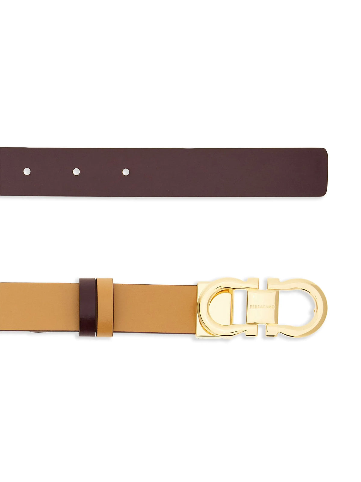 reversible and adjustable Gancini belt