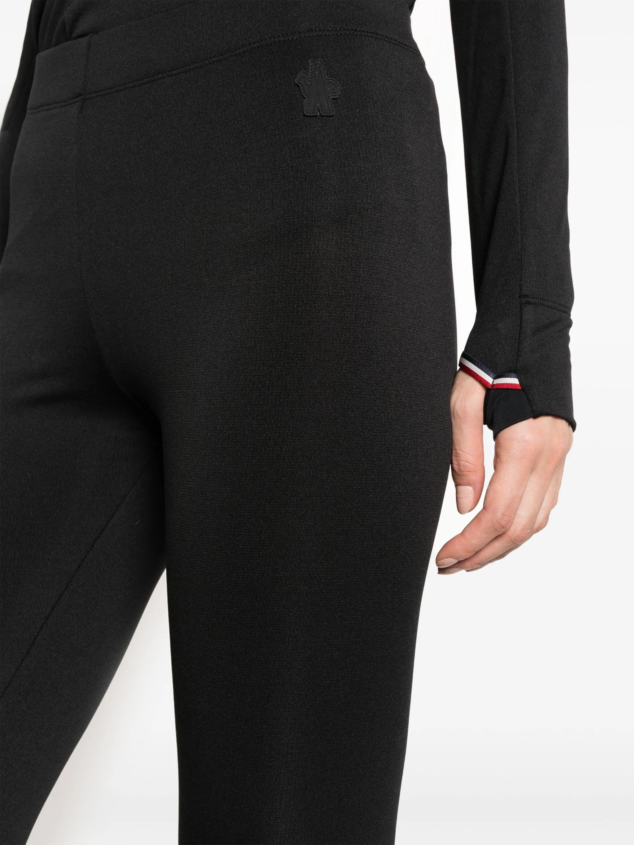 high-waisted stretch-jersey leggings