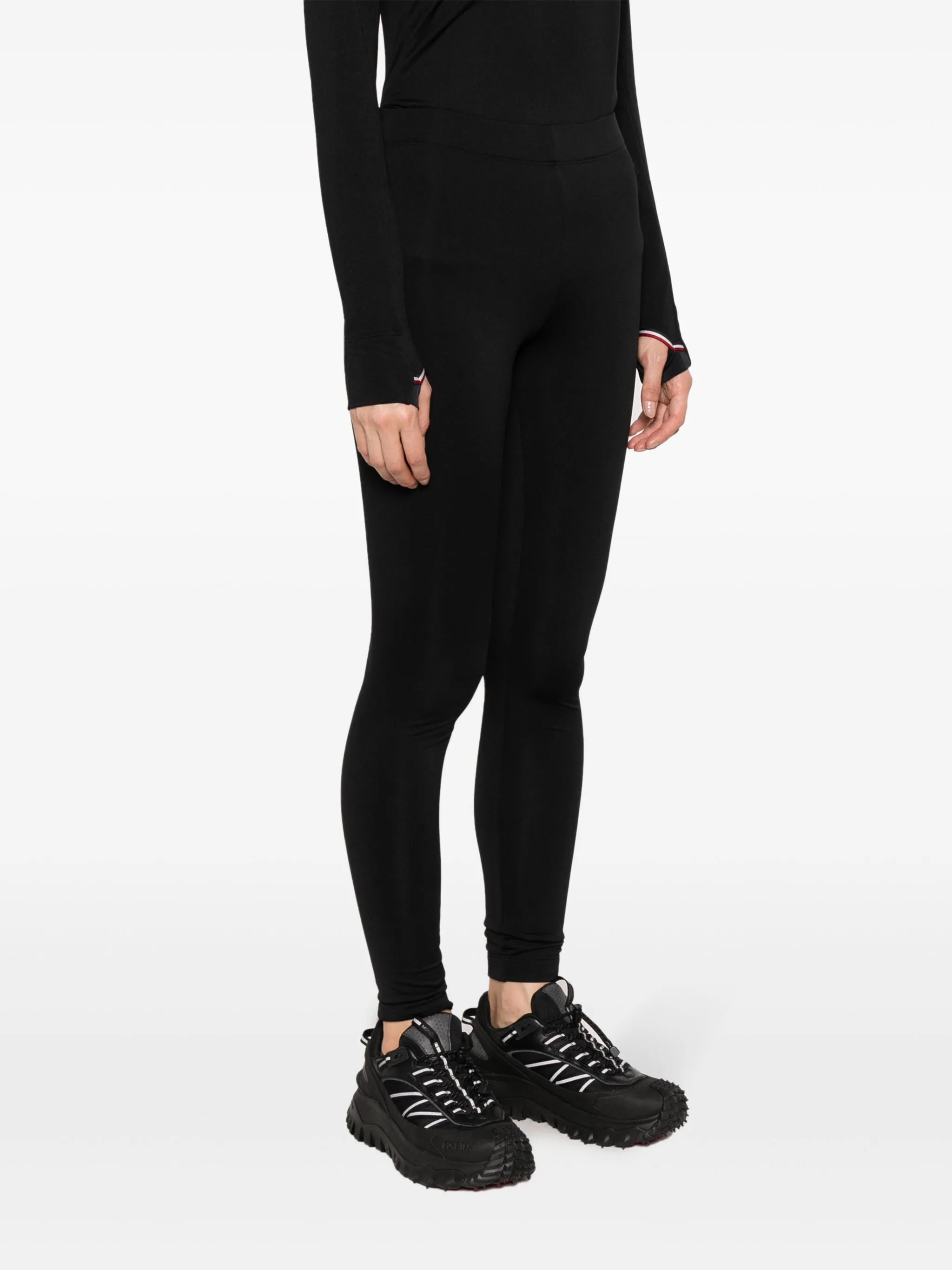 high-waisted stretch-jersey leggings